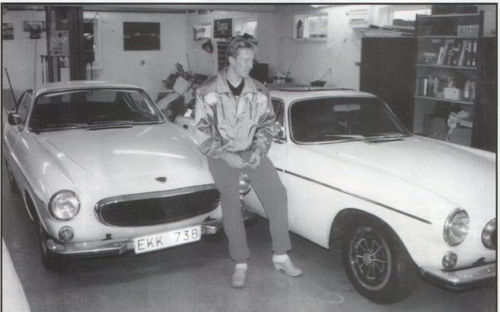 Gunde Svan with two Volvo P1800