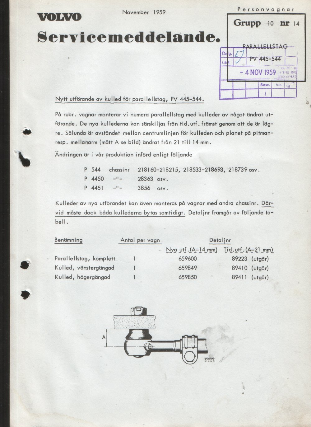 Verkstadsmeddelande/Work shop bulletins and Servicemeddelanden/Service bulletins for the following models: Volvo P1800, Volvo P1800S, Volvo P1800E, Volvo P1800ES, Volvo PV,Volvo PV 444, Volvo PV 544, Volvo Amazon, Volvo 120, Volvo 130, Volvo 220, Volvo 140 , Volvo 240, Volvo 164, Volvo 264 