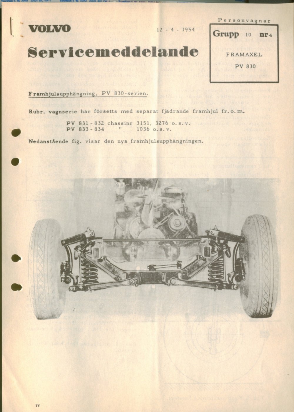 Verkstadsmeddelande/Work shop bulletins and Servicemeddelanden/Service bulletins for the following models: Volvo P1800, Volvo P1800S, Volvo P1800E, Volvo P1800ES, Volvo PV,Volvo PV 444, Volvo PV 544, Volvo Amazon, Volvo 120, Volvo 130, Volvo 220, Volvo 140 , Volvo 240, Volvo 164, Volvo 264 