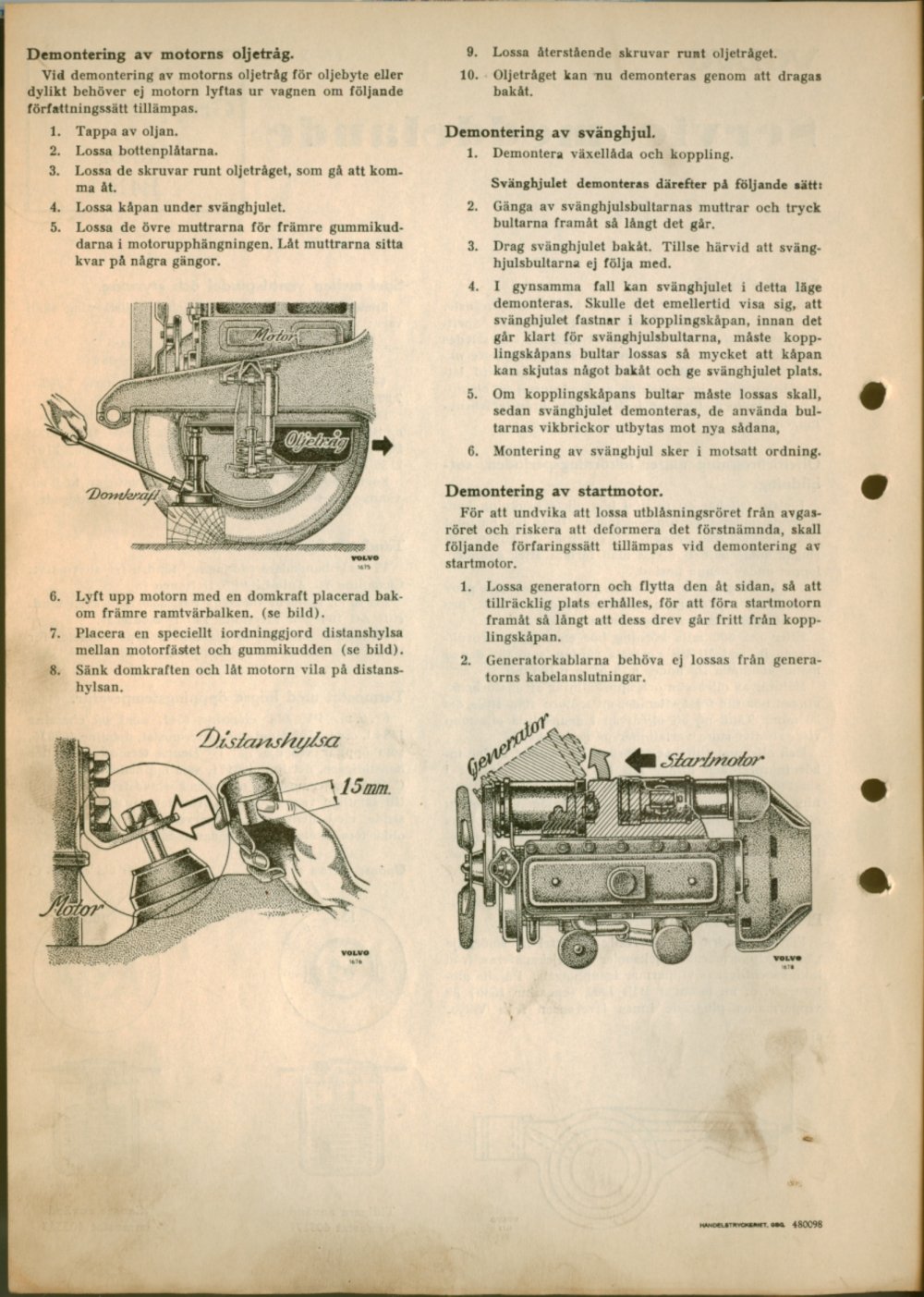 Verkstadsmeddelande/Work shop bulletins and Servicemeddelanden/Service bulletins for the following models: Volvo P1800, Volvo P1800S, Volvo P1800E, Volvo P1800ES, Volvo PV,Volvo PV 444, Volvo PV 544, Volvo Amazon, Volvo 120, Volvo 130, Volvo 220, Volvo 140 , Volvo 240, Volvo 164, Volvo 264 
