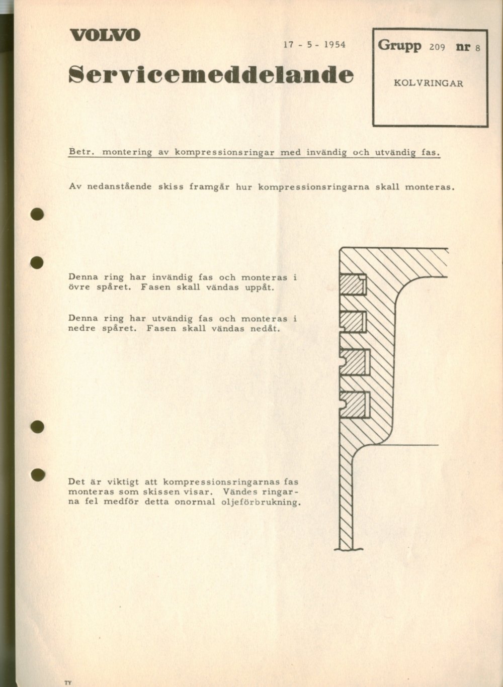 Verkstadsmeddelande/Work shop bulletins and Servicemeddelanden/Service bulletins for the following models: Volvo P1800, Volvo P1800S, Volvo P1800E, Volvo P1800ES, Volvo PV,Volvo PV 444, Volvo PV 544, Volvo Amazon, Volvo 120, Volvo 130, Volvo 220, Volvo 140 , Volvo 240, Volvo 164, Volvo 264 