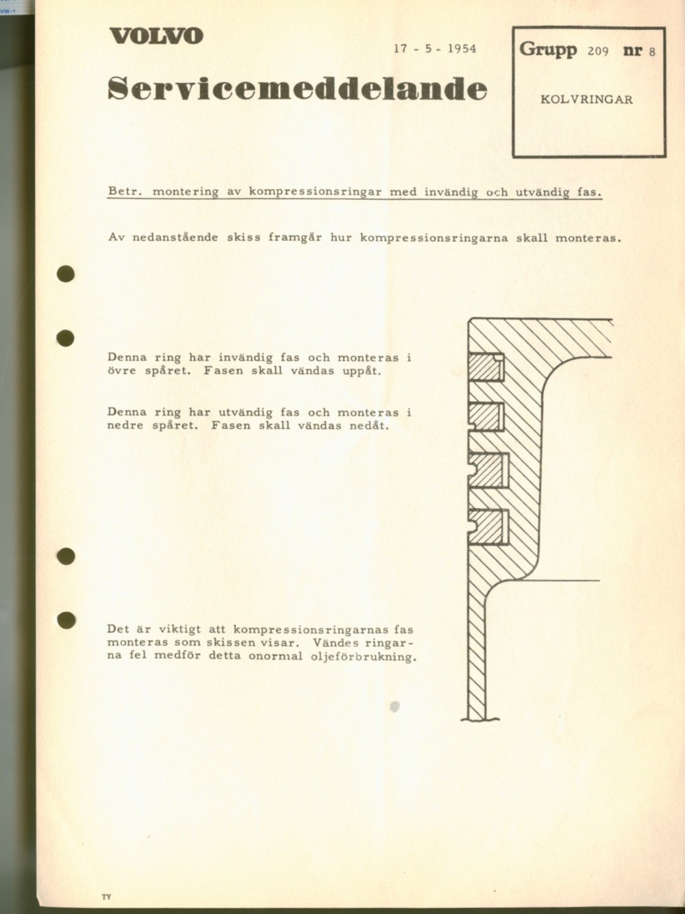 Verkstadsmeddelande/Work shop bulletins and Servicemeddelanden/Service bulletins for the following models: Volvo P1800, Volvo P1800S, Volvo P1800E, Volvo P1800ES, Volvo PV,Volvo PV 444, Volvo PV 544, Volvo Amazon, Volvo 120, Volvo 130, Volvo 220, Volvo 140 , Volvo 240, Volvo 164, Volvo 264 
