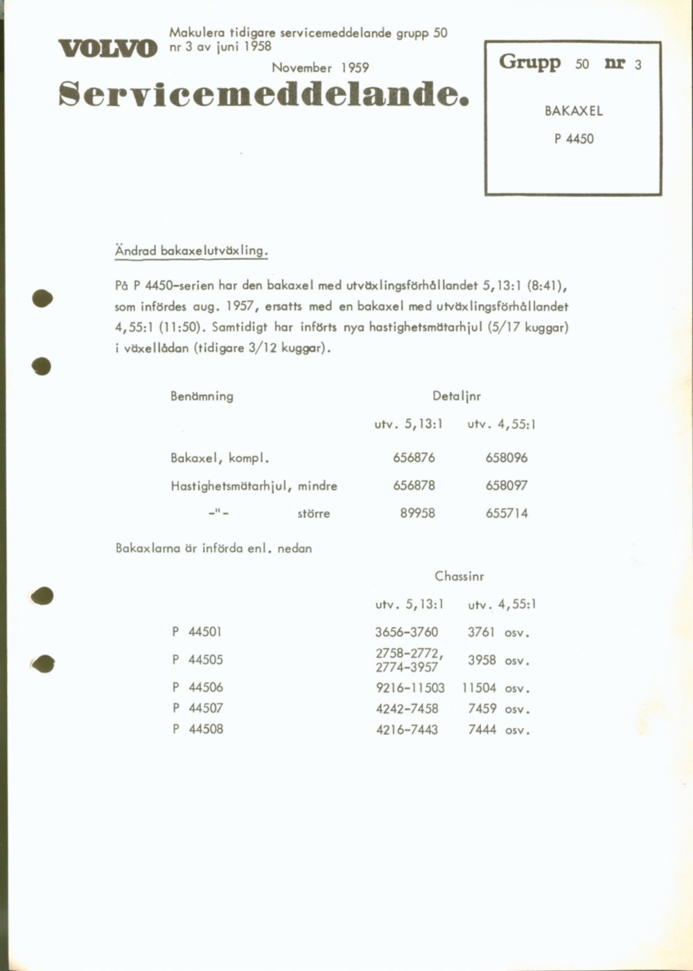 Verkstadsmeddelande/Work shop bulletins and Servicemeddelanden/Service bulletins for the following models: Volvo P1800, Volvo P1800S, Volvo P1800E, Volvo P1800ES, Volvo PV,Volvo PV 444, Volvo PV 544, Volvo Amazon, Volvo 120, Volvo 130, Volvo 220, Volvo 140 , Volvo 240, Volvo 164, Volvo 264 