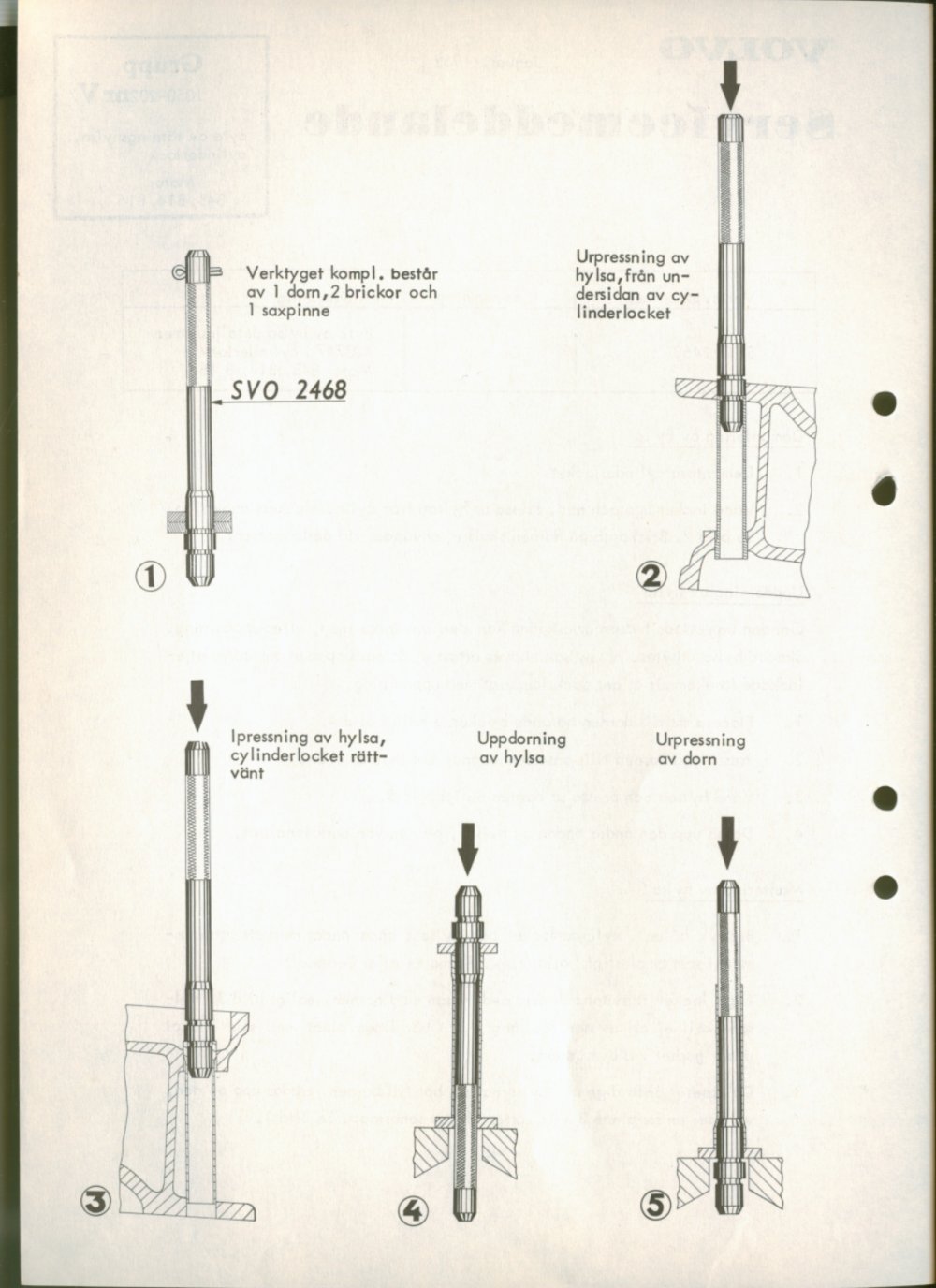 Verkstadsmeddelande/Work shop bulletins and Servicemeddelanden/Service bulletins for the following models: Volvo P1800, Volvo P1800S, Volvo P1800E, Volvo P1800ES, Volvo PV,Volvo PV 444, Volvo PV 544, Volvo Amazon, Volvo 120, Volvo 130, Volvo 220, Volvo 140 , Volvo 240, Volvo 164, Volvo 264 