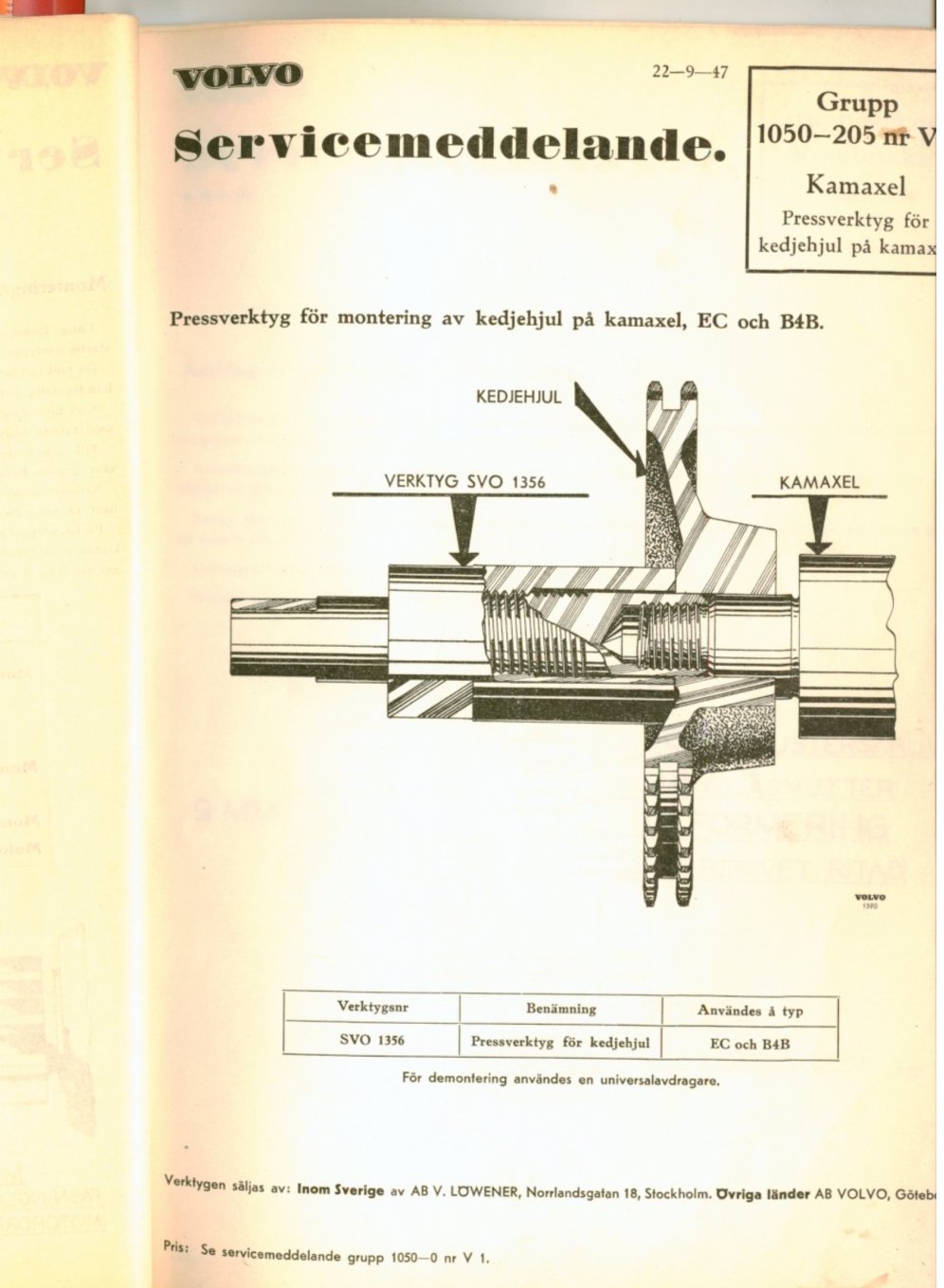 Verkstadsmeddelande/Work shop bulletins and Servicemeddelanden/Service bulletins for the following models: Volvo P1800, Volvo P1800S, Volvo P1800E, Volvo P1800ES, Volvo PV,Volvo PV 444, Volvo PV 544, Volvo Amazon, Volvo 120, Volvo 130, Volvo 220, Volvo 140 , Volvo 240, Volvo 164, Volvo 264 