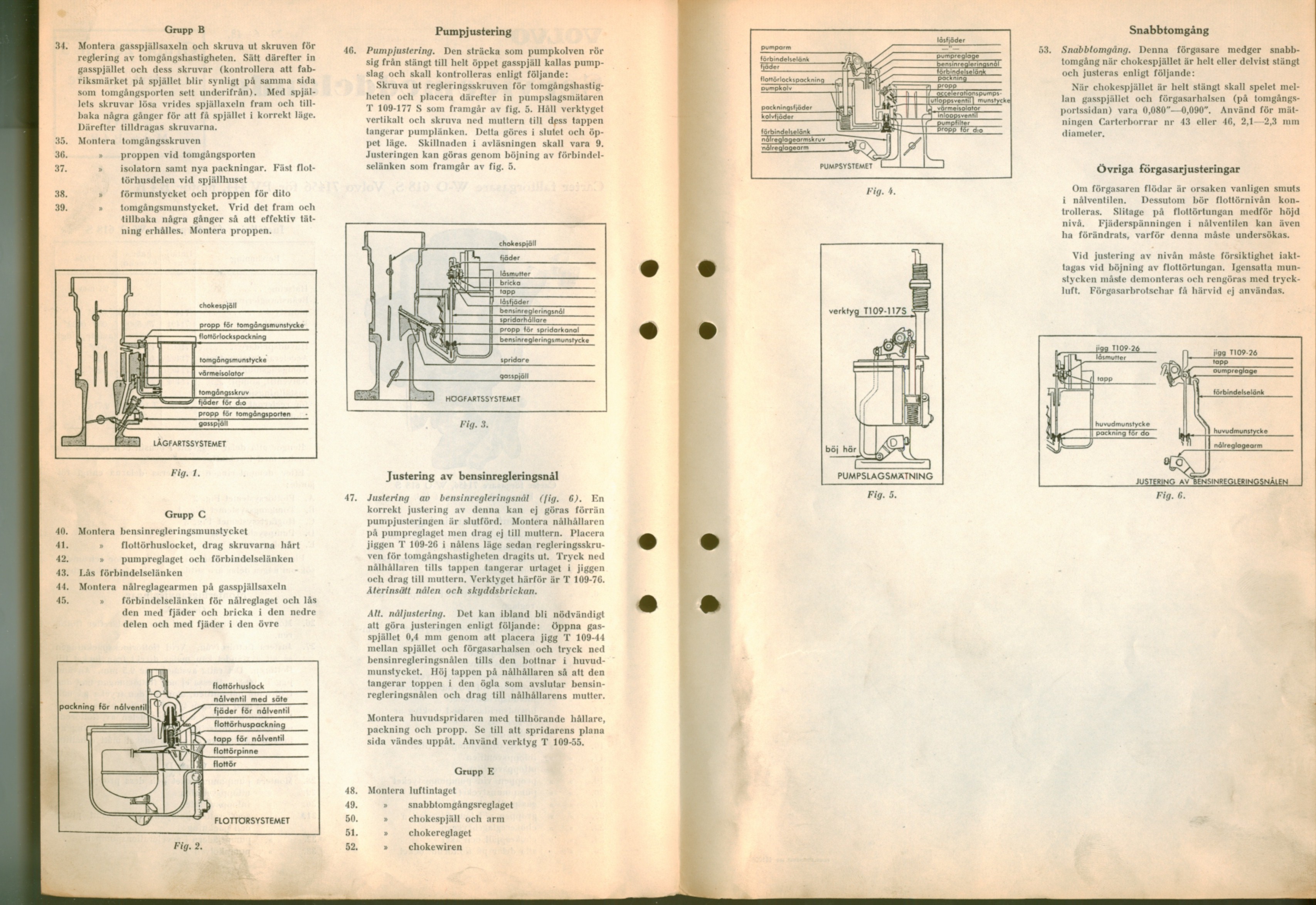 Verkstadsmeddelande/Work shop bulletins and Servicemeddelanden/Service bulletins for the following models: Volvo P1800, Volvo P1800S, Volvo P1800E, Volvo P1800ES, Volvo PV,Volvo PV 444, Volvo PV 544, Volvo Amazon, Volvo 120, Volvo 130, Volvo 220, Volvo 140 , Volvo 240, Volvo 164, Volvo 264 