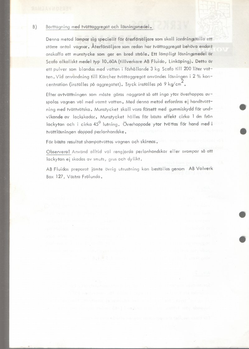 Verkstadsmeddelande/Work shop bulletins and Servicemeddelanden/Service bulletins for the following models: Volvo P1800, Volvo P1800S, Volvo P1800E, Volvo P1800ES, Volvo PV,Volvo PV 444, Volvo PV 544, Volvo Amazon, Volvo 120, Volvo 130, Volvo 220, Volvo 140 , Volvo 240, Volvo 164, Volvo 264 
