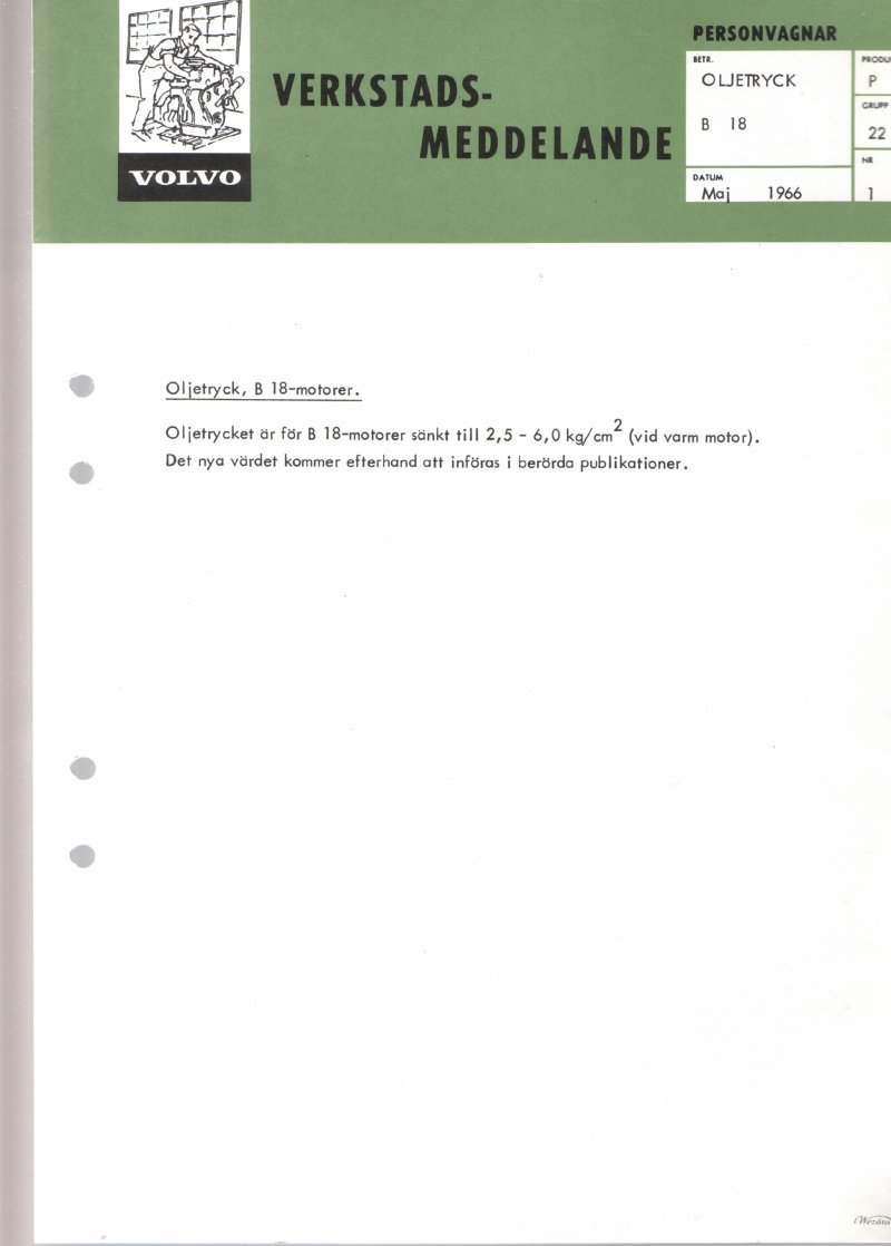 Verkstadsmeddelande/Work shop bulletins and Servicemeddelanden/Service bulletins for the following models: Volvo P1800, Volvo P1800S, Volvo P1800E, Volvo P1800ES, Volvo PV,Volvo PV 444, Volvo PV 544, Volvo Amazon, Volvo 120, Volvo 130, Volvo 220, Volvo 140 , Volvo 240, Volvo 164, Volvo 264