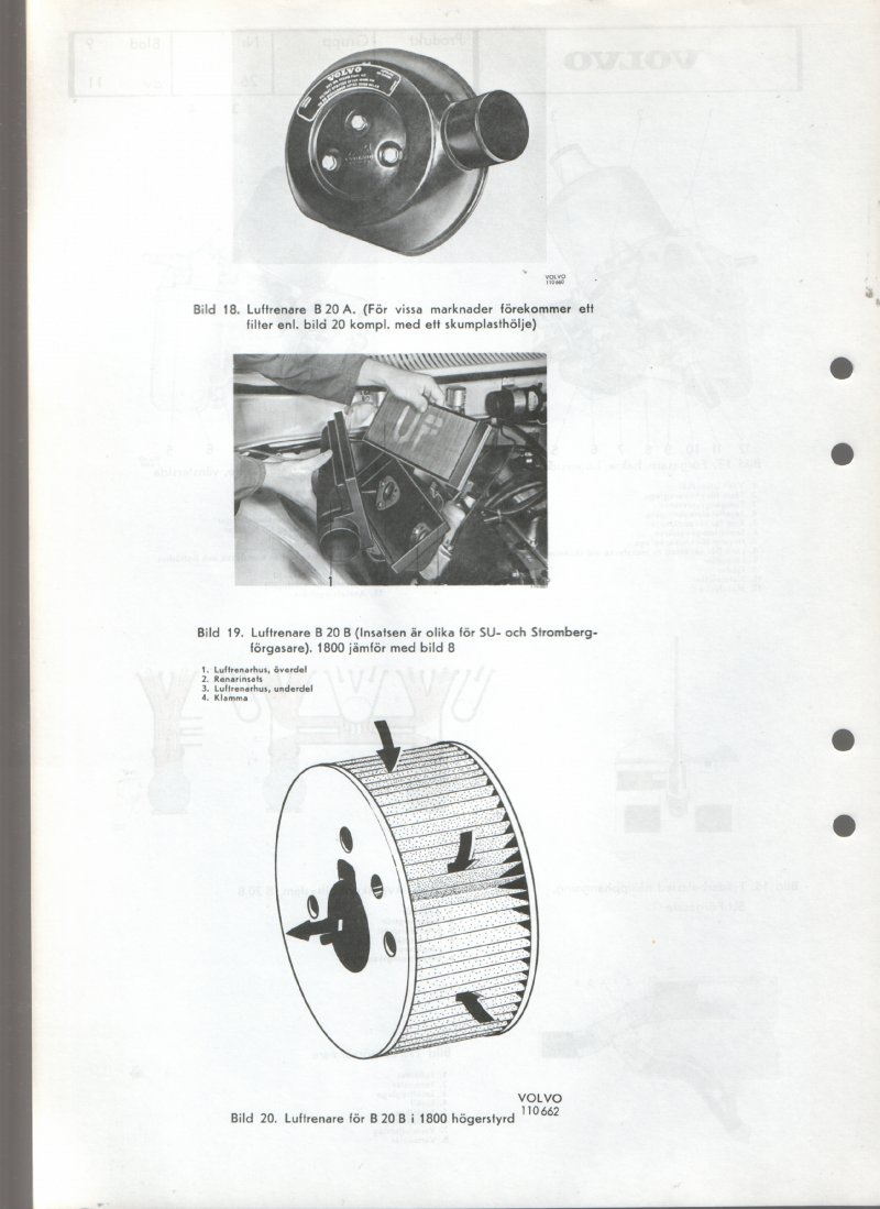 Verkstadsmeddelande/Work shop bulletins and Servicemeddelanden/Service bulletins for the following models: Volvo P1800, Volvo P1800S, Volvo P1800E, Volvo P1800ES, Volvo PV,Volvo PV 444, Volvo PV 544, Volvo Amazon, Volvo 120, Volvo 130, Volvo 220, Volvo 140 , Volvo 240, Volvo 164, Volvo 264