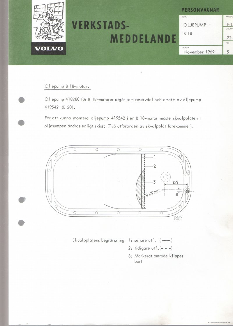 Verkstadsmeddelande/Work shop bulletins and Servicemeddelanden/Service bulletins for the following models: Volvo P1800, Volvo P1800S, Volvo P1800E, Volvo P1800ES, Volvo PV,Volvo PV 444, Volvo PV 544, Volvo Amazon, Volvo 120, Volvo 130, Volvo 220, Volvo 140 , Volvo 240, Volvo 164, Volvo 264