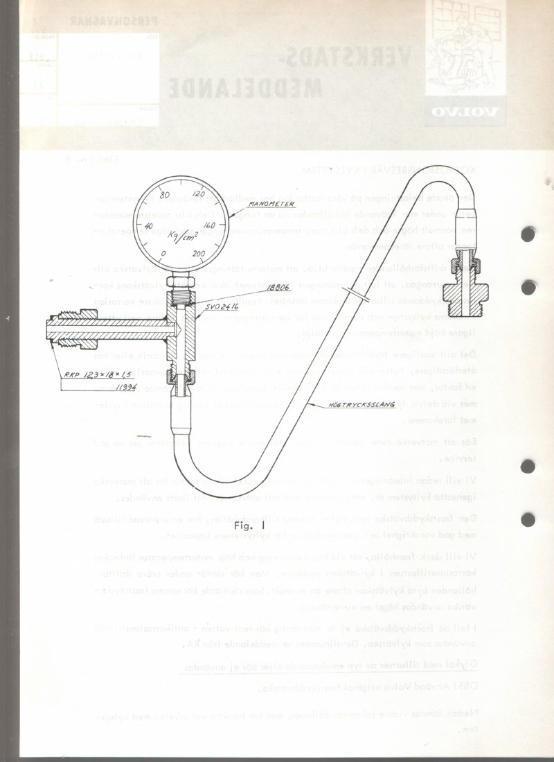 Verkstadsmeddelande/Work shop bulletins and Servicemeddelanden/Service bulletins for the following models: Volvo P1800, Volvo P1800S, Volvo P1800E, Volvo P1800ES, Volvo PV,Volvo PV 444, Volvo PV 544, Volvo Amazon, Volvo 120, Volvo 130, Volvo 220, Volvo 140 , Volvo 240, Volvo 164, Volvo 264