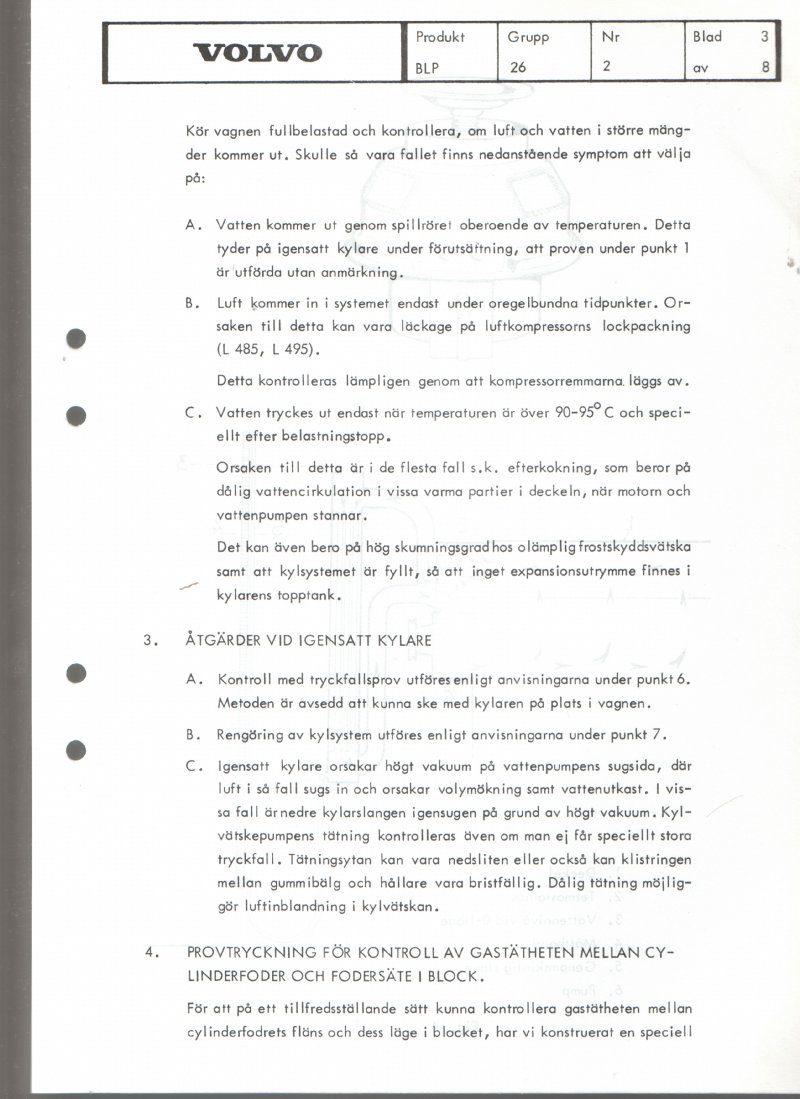 Verkstadsmeddelande/Work shop bulletins and Servicemeddelanden/Service bulletins for the following models: Volvo P1800, Volvo P1800S, Volvo P1800E, Volvo P1800ES, Volvo PV,Volvo PV 444, Volvo PV 544, Volvo Amazon, Volvo 120, Volvo 130, Volvo 220, Volvo 140 , Volvo 240, Volvo 164, Volvo 264