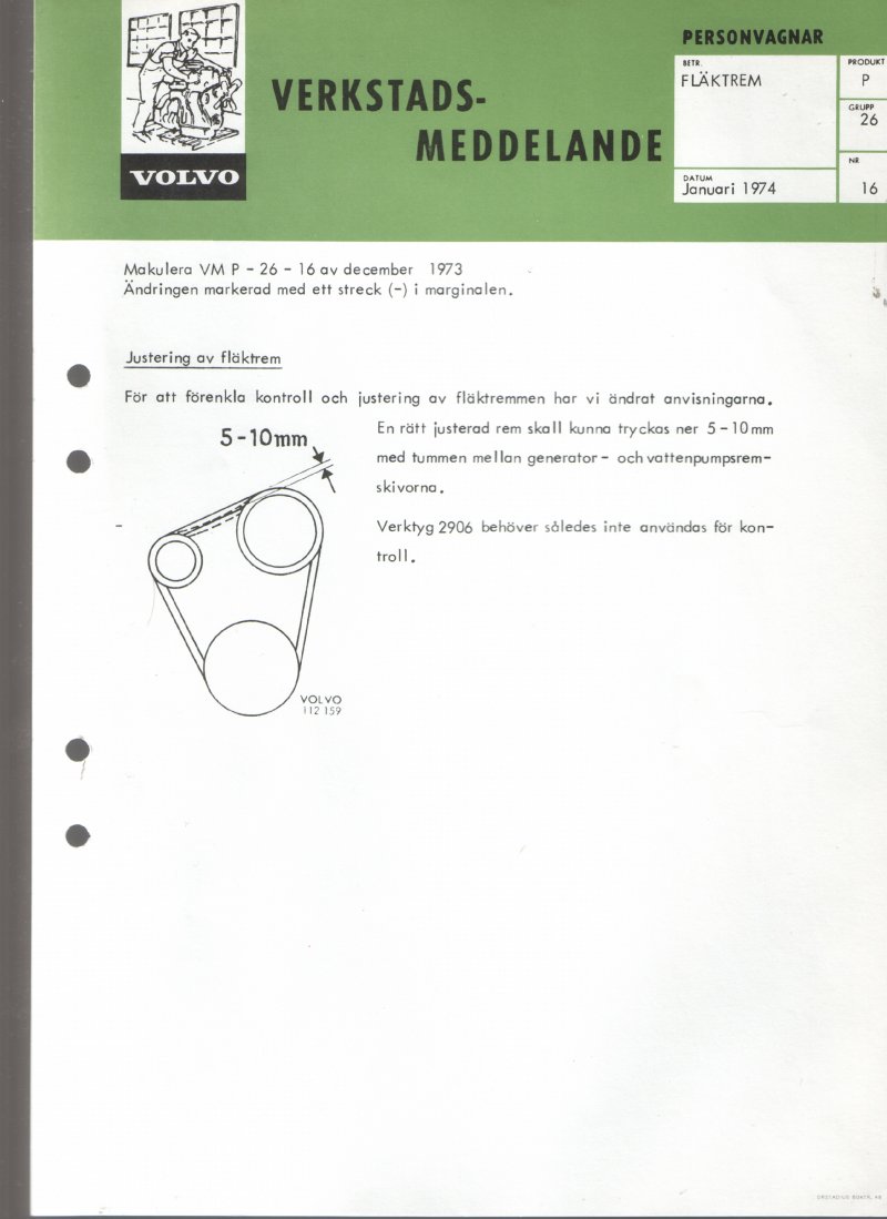 Verkstadsmeddelande/Work shop bulletins and Servicemeddelanden/Service bulletins for the following models: Volvo P1800, Volvo P1800S, Volvo P1800E, Volvo P1800ES, Volvo PV,Volvo PV 444, Volvo PV 544, Volvo Amazon, Volvo 120, Volvo 130, Volvo 220, Volvo 140 , Volvo 240, Volvo 164, Volvo 264