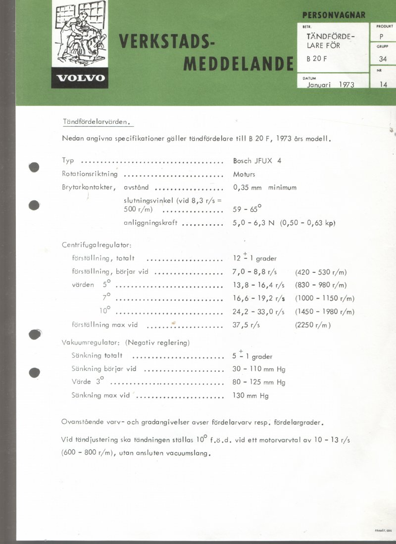 Verkstadsmeddelande/Work shop bulletins and Servicemeddelanden/Service bulletins for the following models: Volvo P1800, Volvo P1800S, Volvo P1800E, Volvo P1800ES, Volvo PV,Volvo PV 444, Volvo PV 544, Volvo Amazon, Volvo 120, Volvo 130, Volvo 220, Volvo 140 , Volvo 240, Volvo 164, Volvo 264 