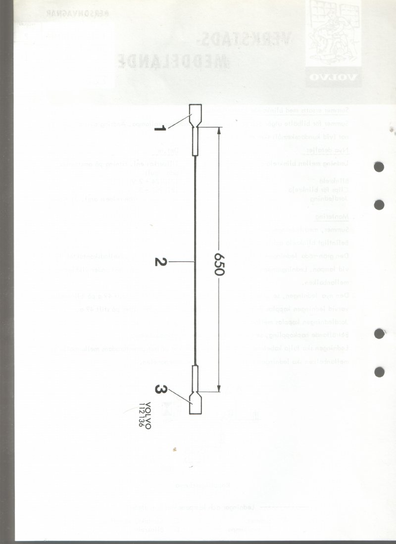 Verkstadsmeddelande/Work shop bulletins and Servicemeddelanden/Service bulletins for the following models: Volvo P1800, Volvo P1800S, Volvo P1800E, Volvo P1800ES, Volvo PV,Volvo PV 444, Volvo PV 544, Volvo Amazon, Volvo 120, Volvo 130, Volvo 220, Volvo 140 , Volvo 240, Volvo 164, Volvo 264 