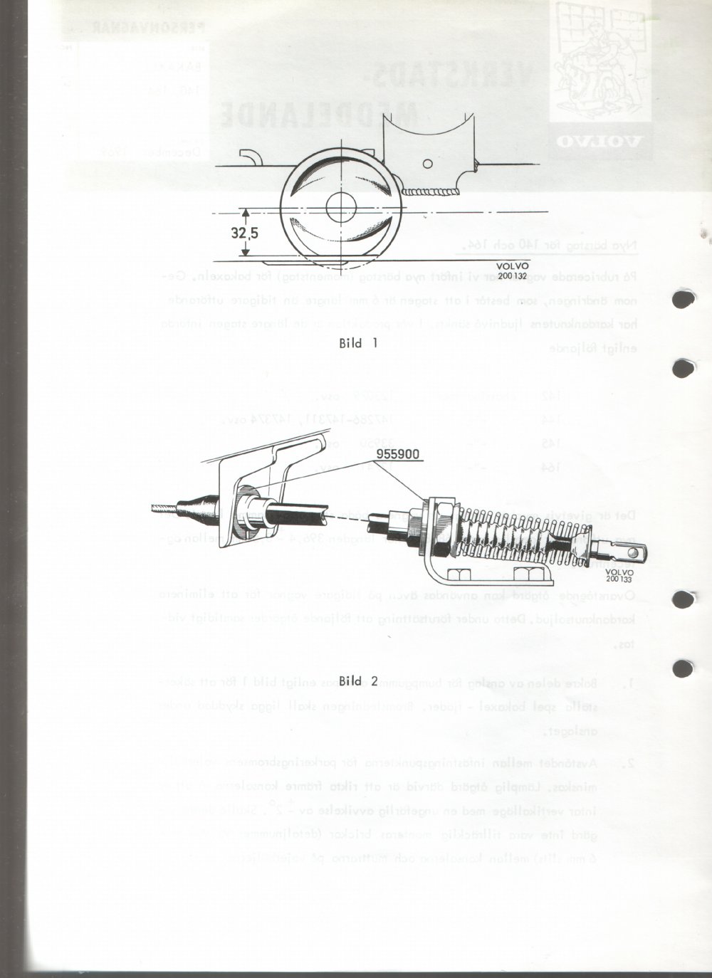 Verkstadsmeddelande/Work shop bulletins and Servicemeddelanden/Service bulletins for the following models: Volvo P1800, Volvo P1800S, Volvo P1800E, Volvo P1800ES, Volvo PV,Volvo PV 444, Volvo PV 544, Volvo Amazon, Volvo 120, Volvo 130, Volvo 220, Volvo 140 , Volvo 240, Volvo 164, Volvo 264 