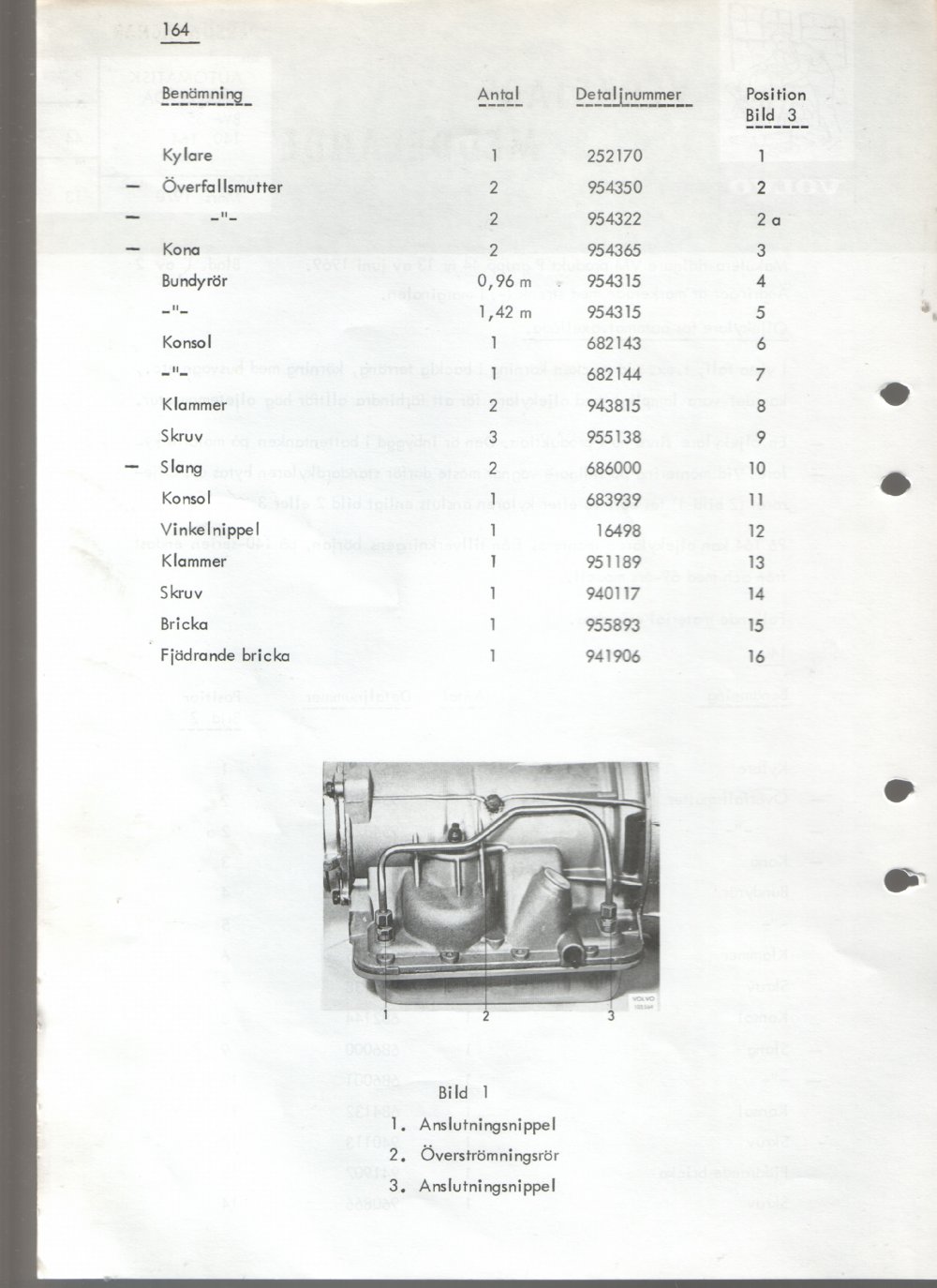 Verkstadsmeddelande/Work shop bulletins and Servicemeddelanden/Service bulletins for the following models: Volvo P1800, Volvo P1800S, Volvo P1800E, Volvo P1800ES, Volvo PV,Volvo PV 444, Volvo PV 544, Volvo Amazon, Volvo 120, Volvo 130, Volvo 220, Volvo 140 , Volvo 240, Volvo 164, Volvo 264 