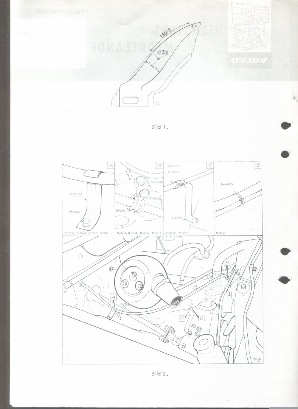 Verkstadsmeddelande/Work shop bulletins and Servicemeddelanden/Service bulletins for the following models: Volvo P1800, Volvo P1800S, Volvo P1800E, Volvo P1800ES, Volvo PV,Volvo PV 444, Volvo PV 544, Volvo Amazon, Volvo 120, Volvo 130, Volvo 220, Volvo 140 , Volvo 240, Volvo 164, Volvo 264 