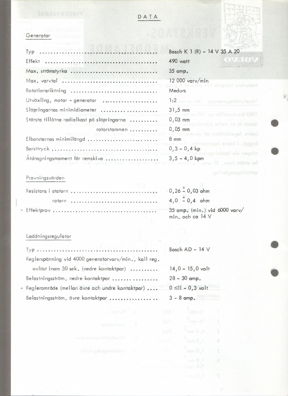 Verkstadsmeddelande/Work shop bulletins and Servicemeddelanden/Service bulletins for the following models: Volvo P1800, Volvo P1800S, Volvo P1800E, Volvo P1800ES, Volvo PV,Volvo PV 444, Volvo PV 544, Volvo Amazon, Volvo 120, Volvo 130, Volvo 220, Volvo 140 , Volvo 240, Volvo 164, Volvo 264 