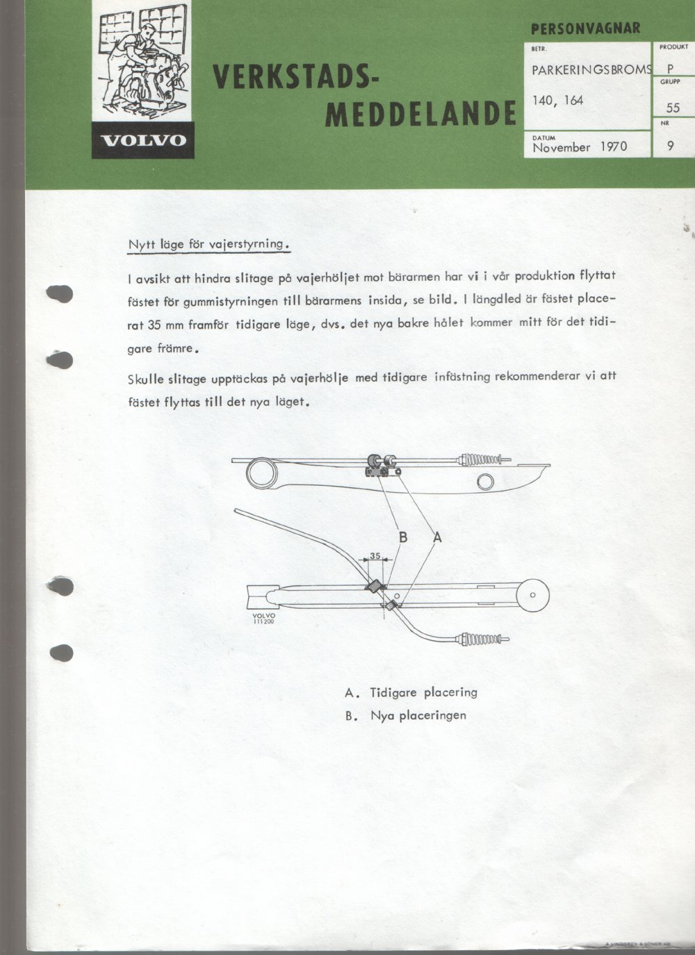 Verkstadsmeddelande/Work shop bulletins and Servicemeddelanden/Service bulletins for the following models: Volvo P1800, Volvo P1800S, Volvo P1800E, Volvo P1800ES, Volvo PV,Volvo PV 444, Volvo PV 544, Volvo Amazon, Volvo 120, Volvo 130, Volvo 220, Volvo 140 , Volvo 240, Volvo 164, Volvo 264 