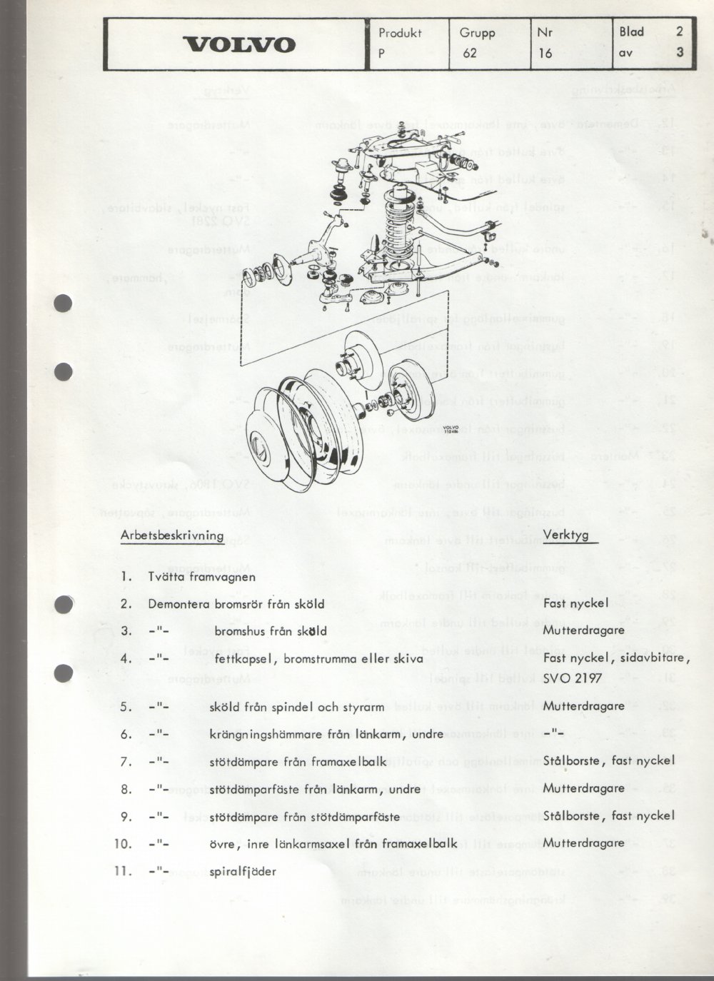 Verkstadsmeddelande/Work shop bulletins and Servicemeddelanden/Service bulletins for the following models: Volvo P1800, Volvo P1800S, Volvo P1800E, Volvo P1800ES, Volvo PV,Volvo PV 444, Volvo PV 544, Volvo Amazon, Volvo 120, Volvo 130, Volvo 220, Volvo 140 , Volvo 240, Volvo 164, Volvo 264 