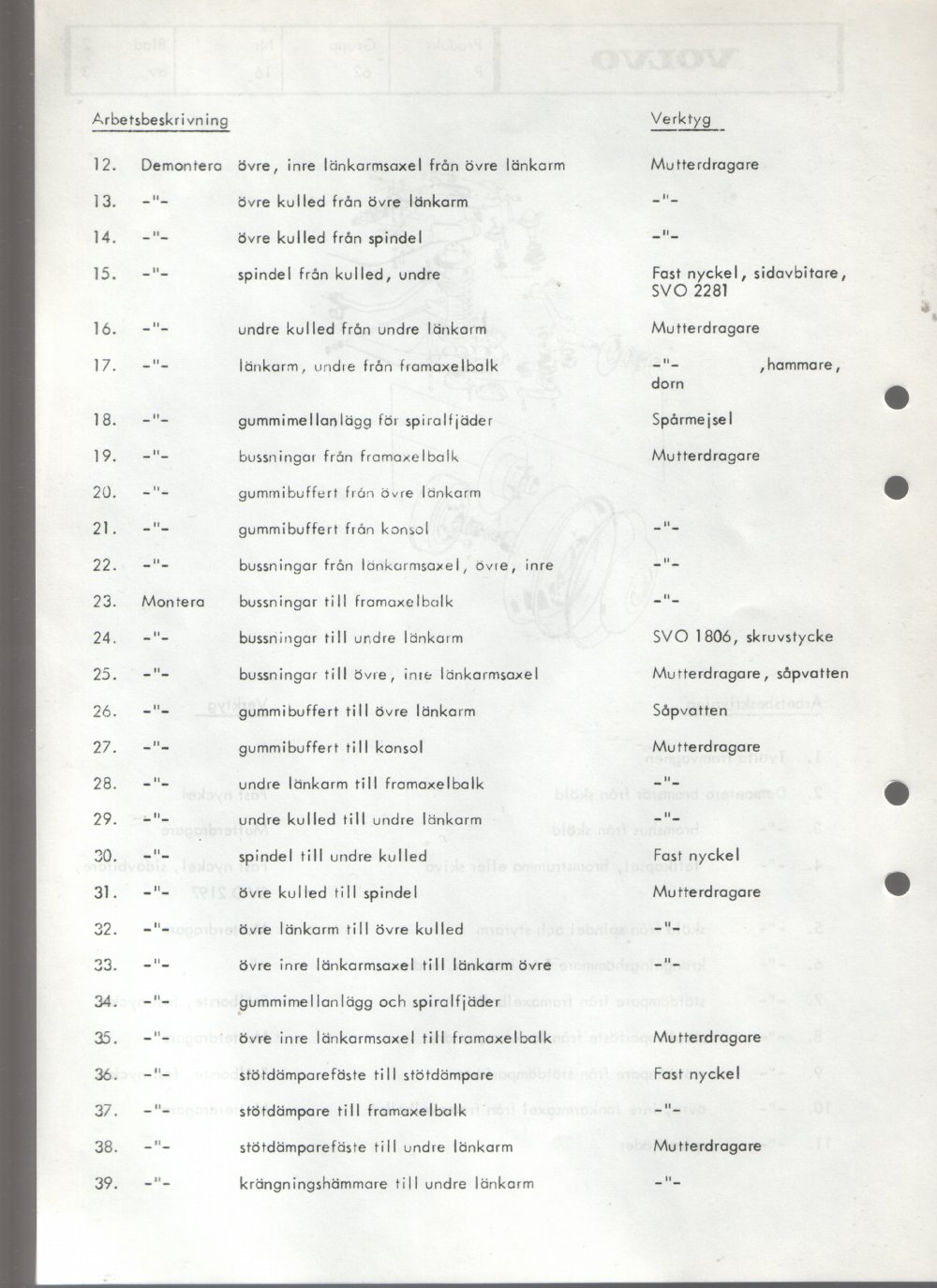 Verkstadsmeddelande/Work shop bulletins and Servicemeddelanden/Service bulletins for the following models: Volvo P1800, Volvo P1800S, Volvo P1800E, Volvo P1800ES, Volvo PV,Volvo PV 444, Volvo PV 544, Volvo Amazon, Volvo 120, Volvo 130, Volvo 220, Volvo 140 , Volvo 240, Volvo 164, Volvo 264 