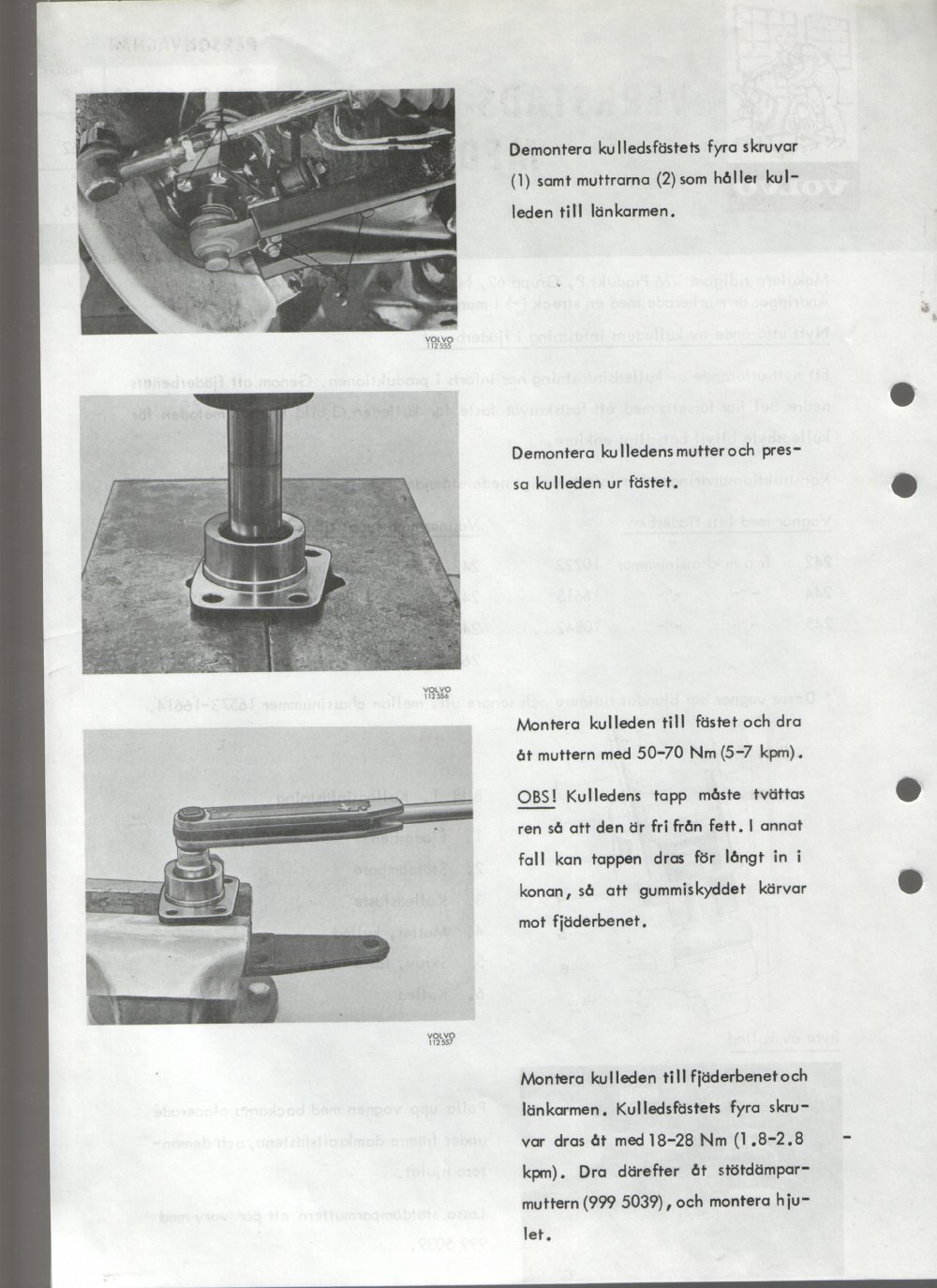 Verkstadsmeddelande/Work shop bulletins and Servicemeddelanden/Service bulletins for the following models: Volvo P1800, Volvo P1800S, Volvo P1800E, Volvo P1800ES, Volvo PV,Volvo PV 444, Volvo PV 544, Volvo Amazon, Volvo 120, Volvo 130, Volvo 220, Volvo 140 , Volvo 240, Volvo 164, Volvo 264 
