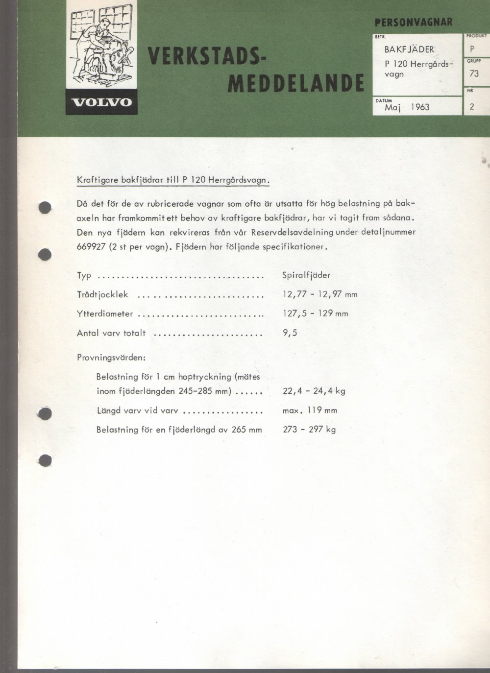 Verkstadsmeddelande/Work shop bulletins and Servicemeddelanden/Service bulletins for the following models: Volvo P1800, Volvo P1800S, Volvo P1800E, Volvo P1800ES, Volvo PV,Volvo PV 444, Volvo PV 544, Volvo Amazon, Volvo 120, Volvo 130, Volvo 220, Volvo 140 , Volvo 240, Volvo 164, Volvo 264 