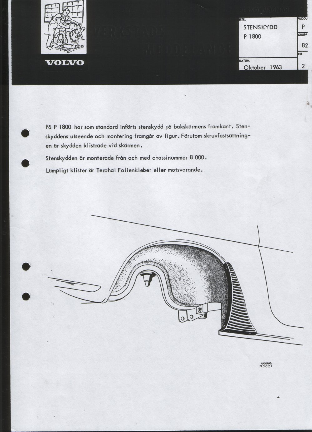Verkstadsmeddelande/Work shop bulletins and Servicemeddelanden/Service bulletins for the following models: Volvo P1800, Volvo P1800S, Volvo P1800E, Volvo P1800ES, Volvo PV,Volvo PV 444, Volvo PV 544, Volvo Amazon, Volvo 120, Volvo 130, Volvo 220, Volvo 140 , Volvo 240, Volvo 164, Volvo 264 