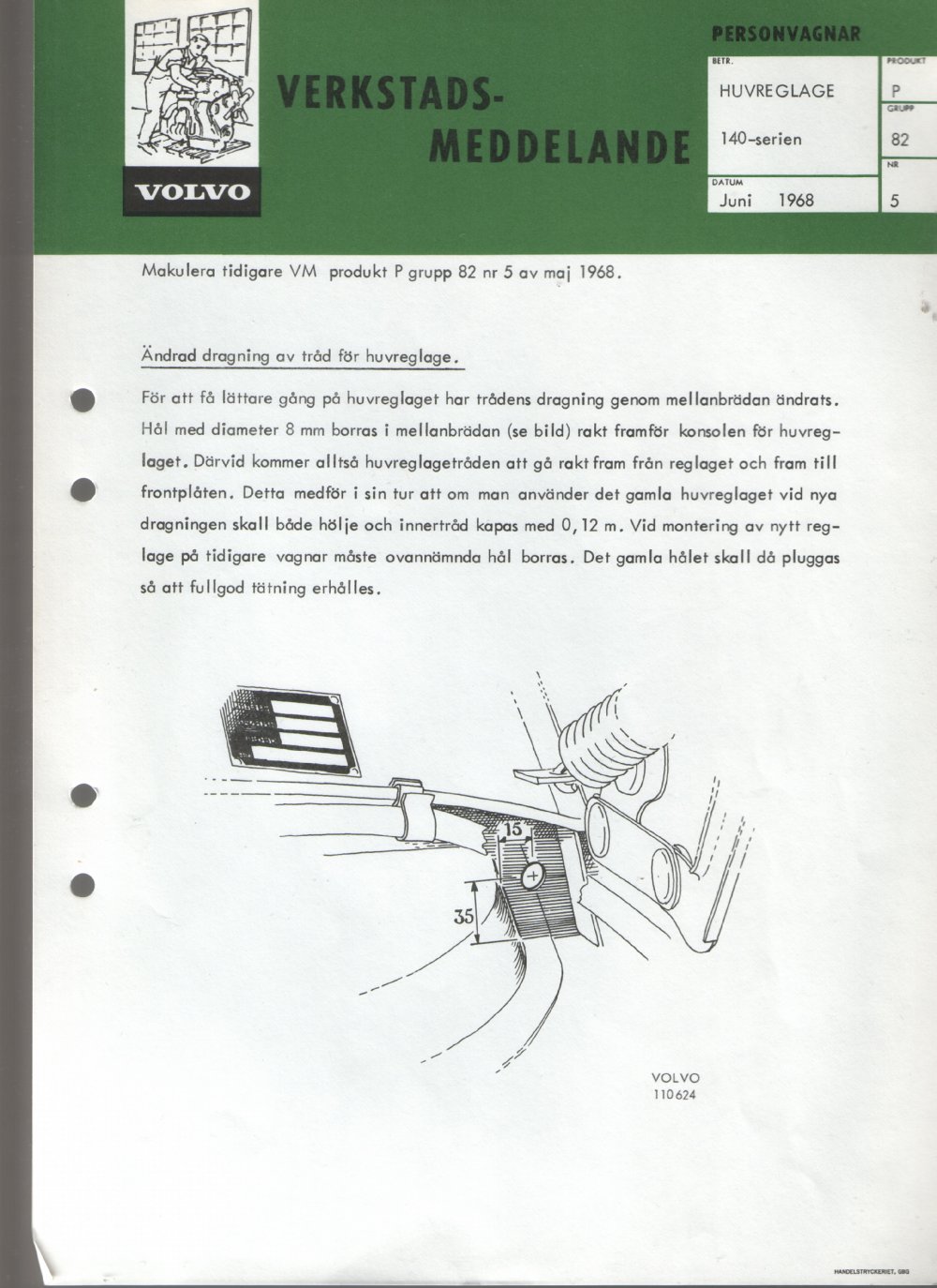 Verkstadsmeddelande/Work shop bulletins and Servicemeddelanden/Service bulletins for the following models: Volvo P1800, Volvo P1800S, Volvo P1800E, Volvo P1800ES, Volvo PV,Volvo PV 444, Volvo PV 544, Volvo Amazon, Volvo 120, Volvo 130, Volvo 220, Volvo 140 , Volvo 240, Volvo 164, Volvo 264 