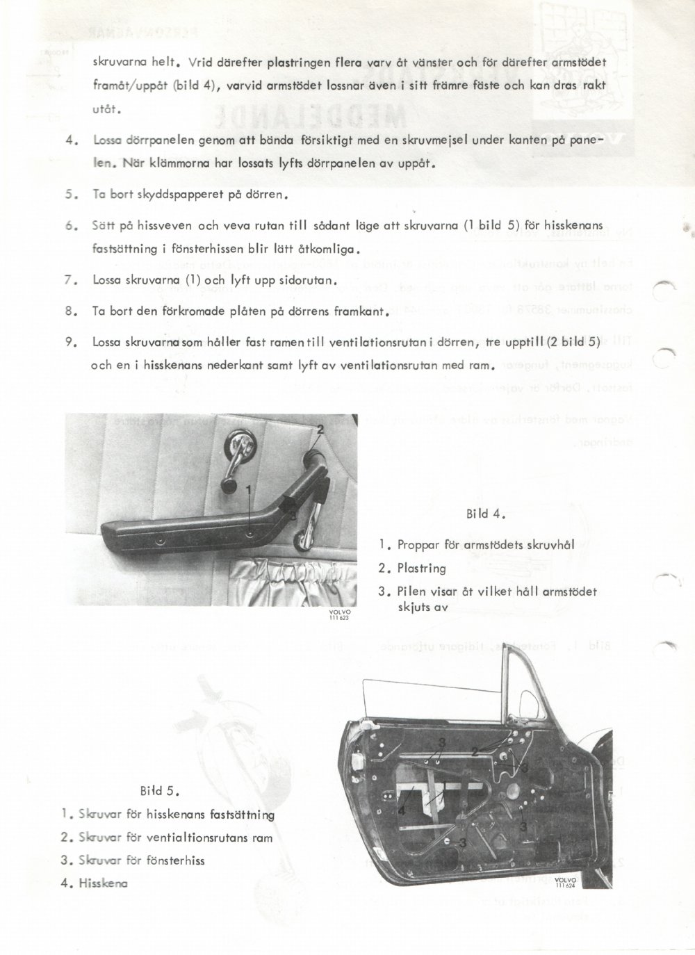 Verkstadsmeddelande/Work shop bulletins and Servicemeddelanden/Service bulletins for the following models: Volvo P1800, Volvo P1800S, Volvo P1800E, Volvo P1800ES, Volvo PV,Volvo PV 444, Volvo PV 544, Volvo Amazon, Volvo 120, Volvo 130, Volvo 220, Volvo 140 , Volvo 240, Volvo 164, Volvo 264 