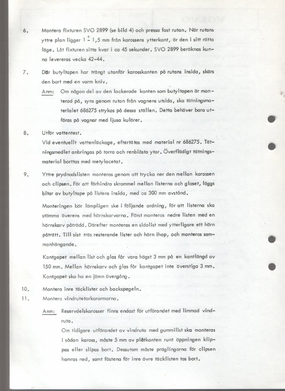 Verkstadsmeddelande/Work shop bulletins and Servicemeddelanden/Service bulletins for the following models: Volvo P1800, Volvo P1800S, Volvo P1800E, Volvo P1800ES, Volvo PV,Volvo PV 444, Volvo PV 544, Volvo Amazon, Volvo 120, Volvo 130, Volvo 220, Volvo 140 , Volvo 240, Volvo 164, Volvo 264 