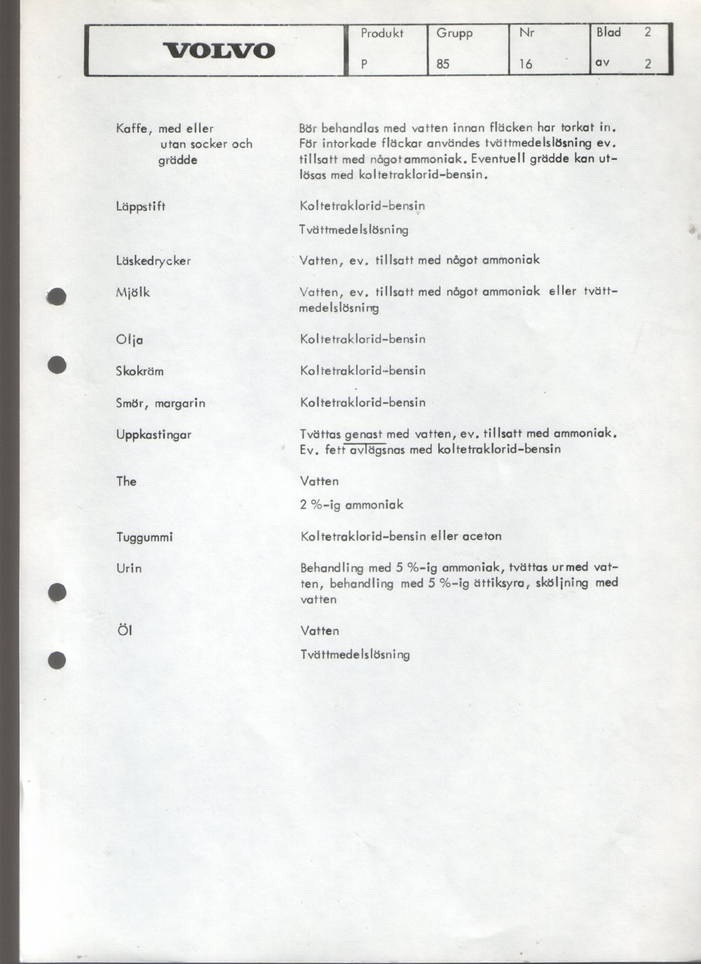Verkstadsmeddelande/Work shop bulletins and Servicemeddelanden/Service bulletins for the following models: Volvo P1800, Volvo P1800S, Volvo P1800E, Volvo P1800ES, Volvo PV,Volvo PV 444, Volvo PV 544, Volvo Amazon, Volvo 120, Volvo 130, Volvo 220, Volvo 140 , Volvo 240, Volvo 164, Volvo 264 