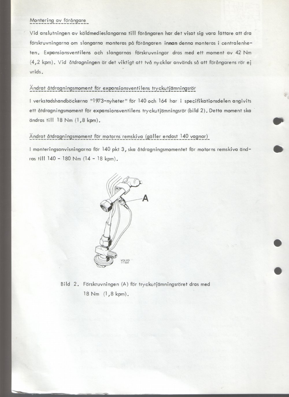 Verkstadsmeddelande/Work shop bulletins and Servicemeddelanden/Service bulletins for the following models: Volvo P1800, Volvo P1800S, Volvo P1800E, Volvo P1800ES, Volvo PV,Volvo PV 444, Volvo PV 544, Volvo Amazon, Volvo 120, Volvo 130, Volvo 220, Volvo 140 , Volvo 240, Volvo 164, Volvo 264 