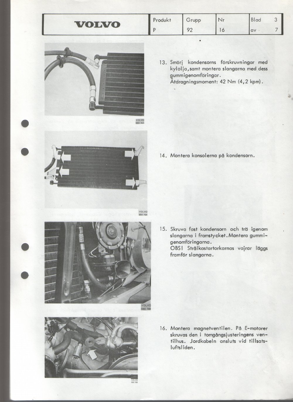 Verkstadsmeddelande/Work shop bulletins and Servicemeddelanden/Service bulletins for the following models: Volvo P1800, Volvo P1800S, Volvo P1800E, Volvo P1800ES, Volvo PV,Volvo PV 444, Volvo PV 544, Volvo Amazon, Volvo 120, Volvo 130, Volvo 220, Volvo 140 , Volvo 240, Volvo 164, Volvo 264 