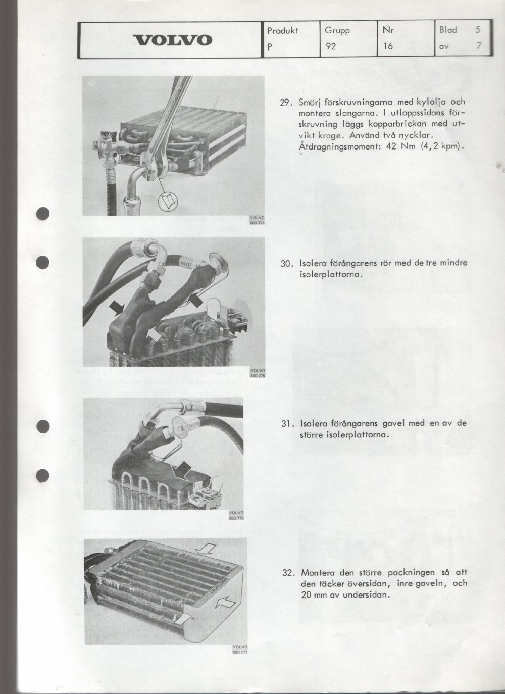 Verkstadsmeddelande/Work shop bulletins and Servicemeddelanden/Service bulletins for the following models: Volvo P1800, Volvo P1800S, Volvo P1800E, Volvo P1800ES, Volvo PV,Volvo PV 444, Volvo PV 544, Volvo Amazon, Volvo 120, Volvo 130, Volvo 220, Volvo 140 , Volvo 240, Volvo 164, Volvo 264 