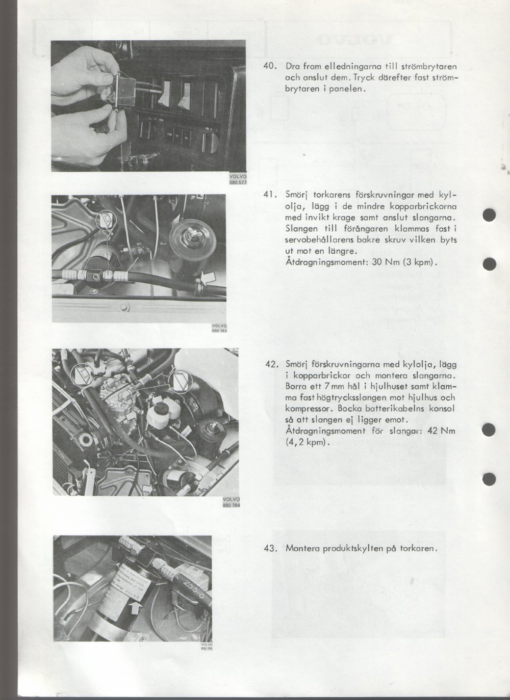 Verkstadsmeddelande/Work shop bulletins and Servicemeddelanden/Service bulletins for the following models: Volvo P1800, Volvo P1800S, Volvo P1800E, Volvo P1800ES, Volvo PV,Volvo PV 444, Volvo PV 544, Volvo Amazon, Volvo 120, Volvo 130, Volvo 220, Volvo 140 , Volvo 240, Volvo 164, Volvo 264 