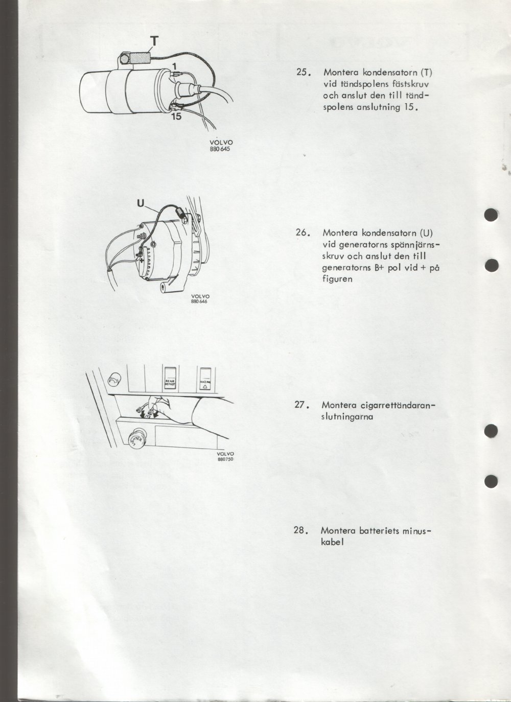 Verkstadsmeddelande/Work shop bulletins and Servicemeddelanden/Service bulletins for the following models: Volvo P1800, Volvo P1800S, Volvo P1800E, Volvo P1800ES, Volvo PV,Volvo PV 444, Volvo PV 544, Volvo Amazon, Volvo 120, Volvo 130, Volvo 220, Volvo 140 , Volvo 240, Volvo 164, Volvo 264 