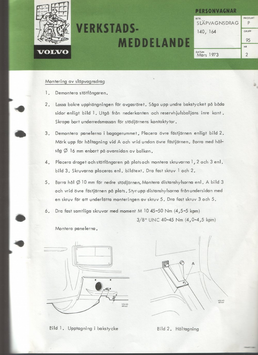 Verkstadsmeddelande/Work shop bulletins and Servicemeddelanden/Service bulletins for the following models: Volvo P1800, Volvo P1800S, Volvo P1800E, Volvo P1800ES, Volvo PV,Volvo PV 444, Volvo PV 544, Volvo Amazon, Volvo 120, Volvo 130, Volvo 220, Volvo 140 , Volvo 240, Volvo 164, Volvo 264 