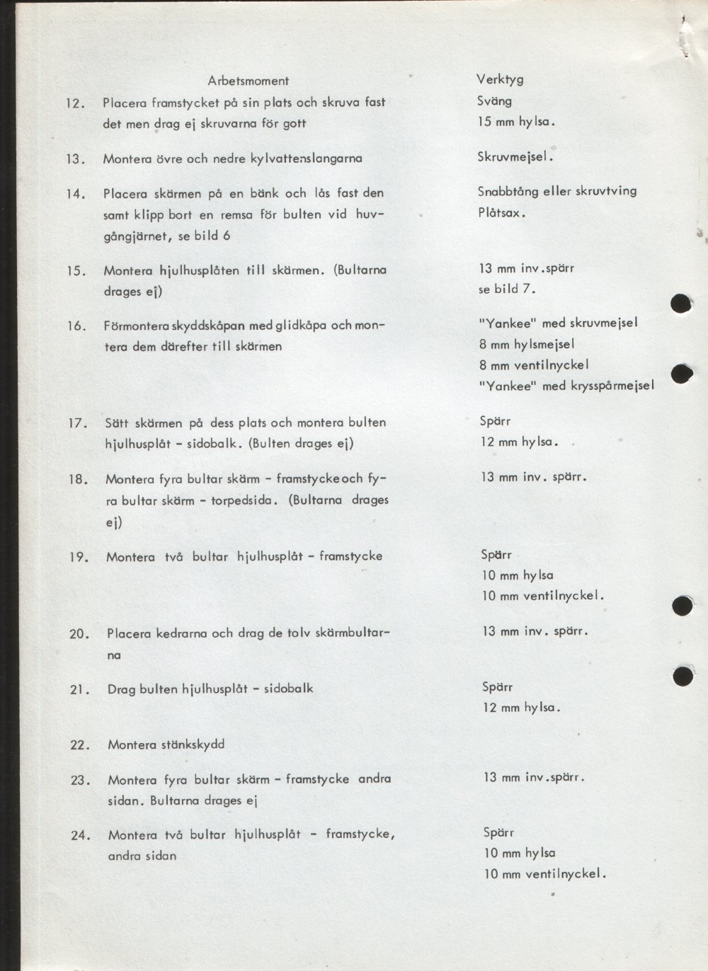 Verkstadsmeddelande/Work shop bulletins and Servicemeddelanden/Service bulletins for the following models: Volvo P1800, Volvo P1800S, Volvo P1800E, Volvo P1800ES, Volvo PV,Volvo PV 444, Volvo PV 544, Volvo Amazon, Volvo 120, Volvo 130, Volvo 220, Volvo 140 , Volvo 240, Volvo 164, Volvo 264 