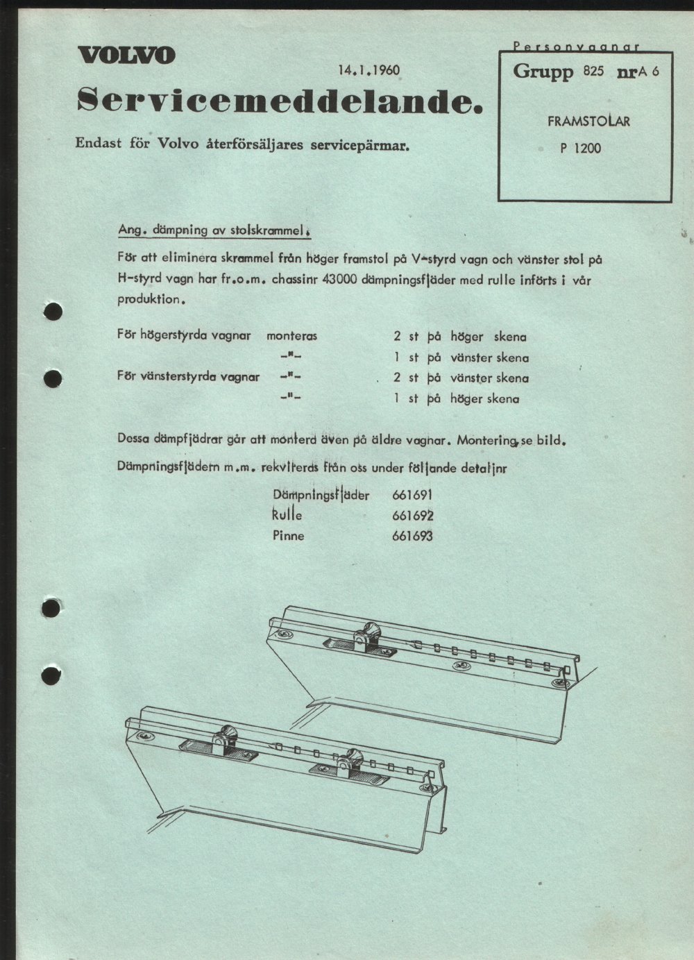 Verkstadsmeddelande/Work shop bulletins and Servicemeddelanden/Service bulletins for the following models: Volvo P1800, Volvo P1800S, Volvo P1800E, Volvo P1800ES, Volvo PV,Volvo PV 444, Volvo PV 544, Volvo Amazon, Volvo 120, Volvo 130, Volvo 220, Volvo 140 , Volvo 240, Volvo 164, Volvo 264 