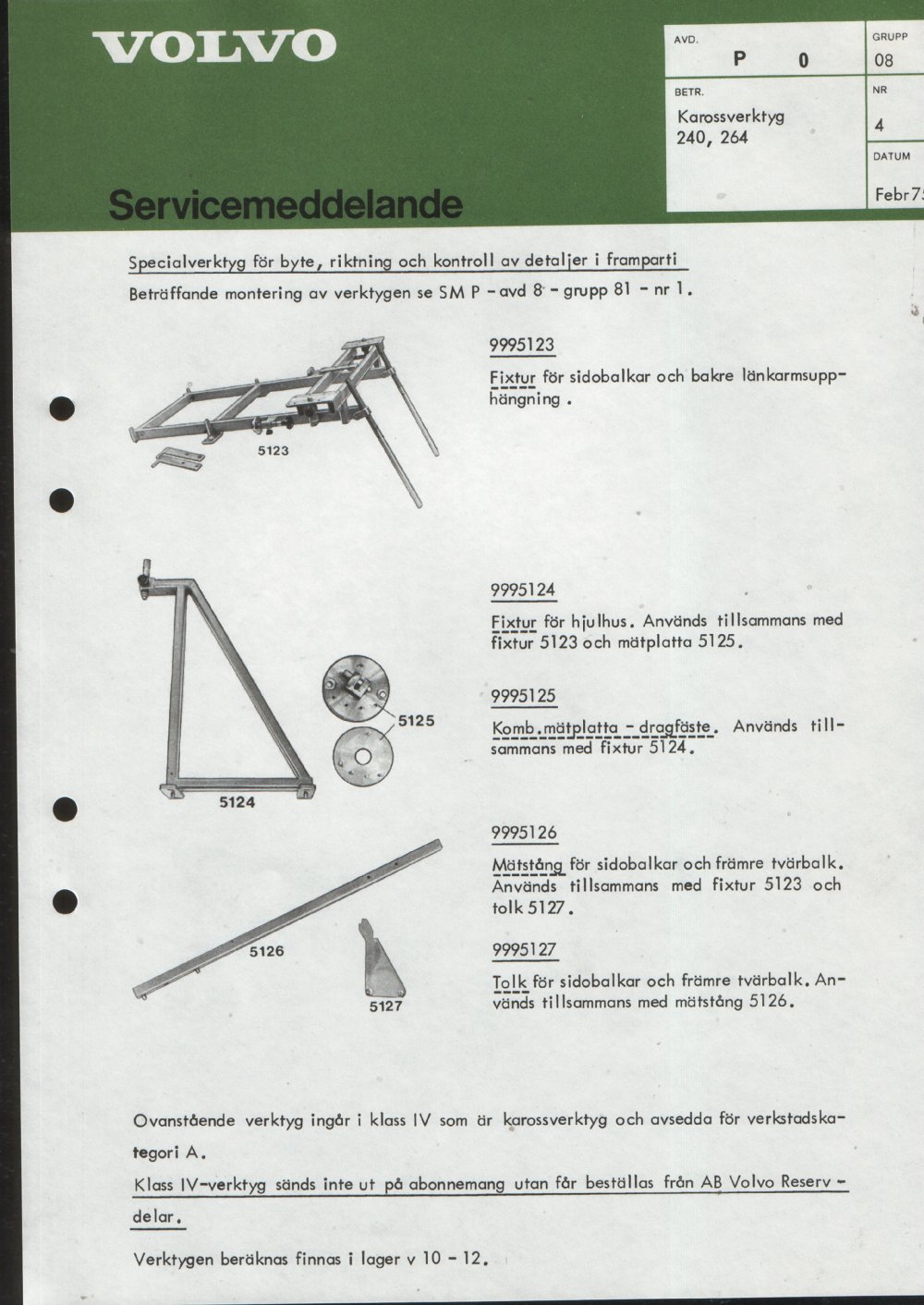 Verkstadsmeddelande/Work shop bulletins and Servicemeddelanden/Service bulletins for the following models: Volvo P1800, Volvo P1800S, Volvo P1800E, Volvo P1800ES, Volvo PV,Volvo PV 444, Volvo PV 544, Volvo Amazon, Volvo 120, Volvo 130, Volvo 220, Volvo 140 , Volvo 240, Volvo 164, Volvo 264 