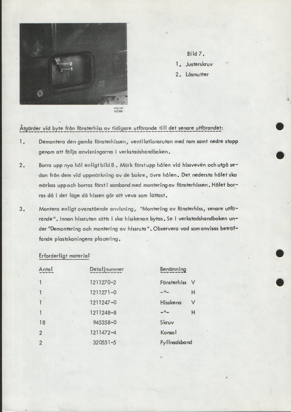 Verkstadsmeddelande/Work shop bulletins and Servicemeddelanden/Service bulletins for the following models: Volvo P1800, Volvo P1800S, Volvo P1800E, Volvo P1800ES, Volvo PV,Volvo PV 444, Volvo PV 544, Volvo Amazon, Volvo 120, Volvo 130, Volvo 220, Volvo 140 , Volvo 240, Volvo 164, Volvo 264 