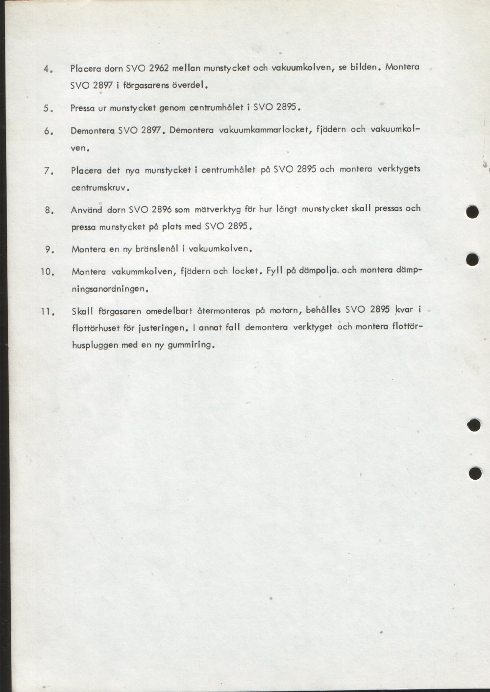 Verkstadsmeddelande/Work shop bulletins and Servicemeddelanden/Service bulletins for the following models: Volvo P1800, Volvo P1800S, Volvo P1800E, Volvo P1800ES, Volvo PV,Volvo PV 444, Volvo PV 544, Volvo Amazon, Volvo 120, Volvo 130, Volvo 220, Volvo 140 , Volvo 240, Volvo 164, Volvo 264 