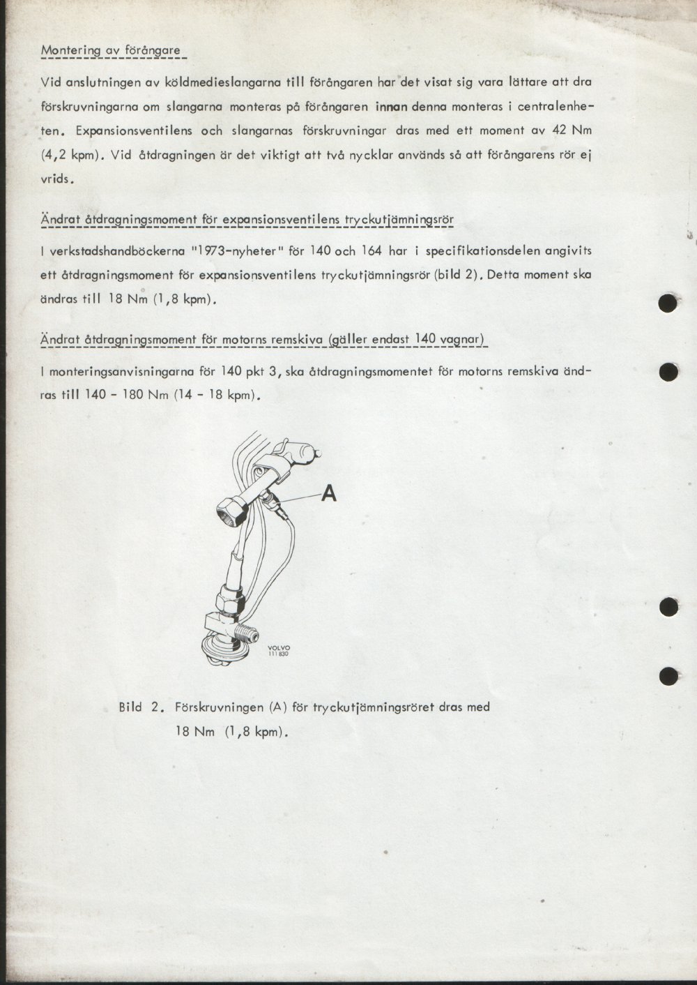 Verkstadsmeddelande/Work shop bulletins and Servicemeddelanden/Service bulletins for the following models: Volvo P1800, Volvo P1800S, Volvo P1800E, Volvo P1800ES, Volvo PV,Volvo PV 444, Volvo PV 544, Volvo Amazon, Volvo 120, Volvo 130, Volvo 220, Volvo 140 , Volvo 240, Volvo 164, Volvo 264 