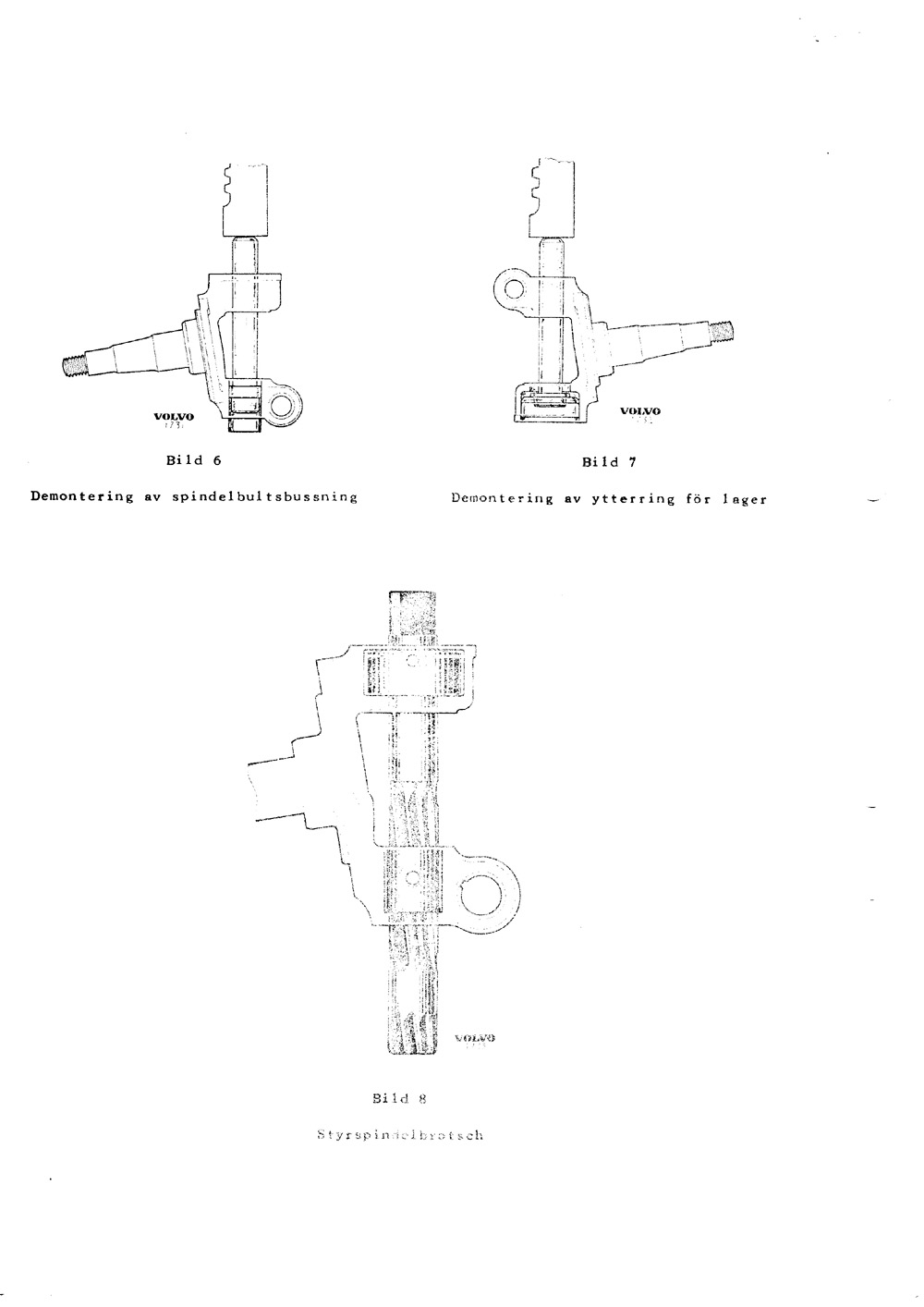 1050-10-V1 1951 Mars Verktyg for framhjulsspindeln