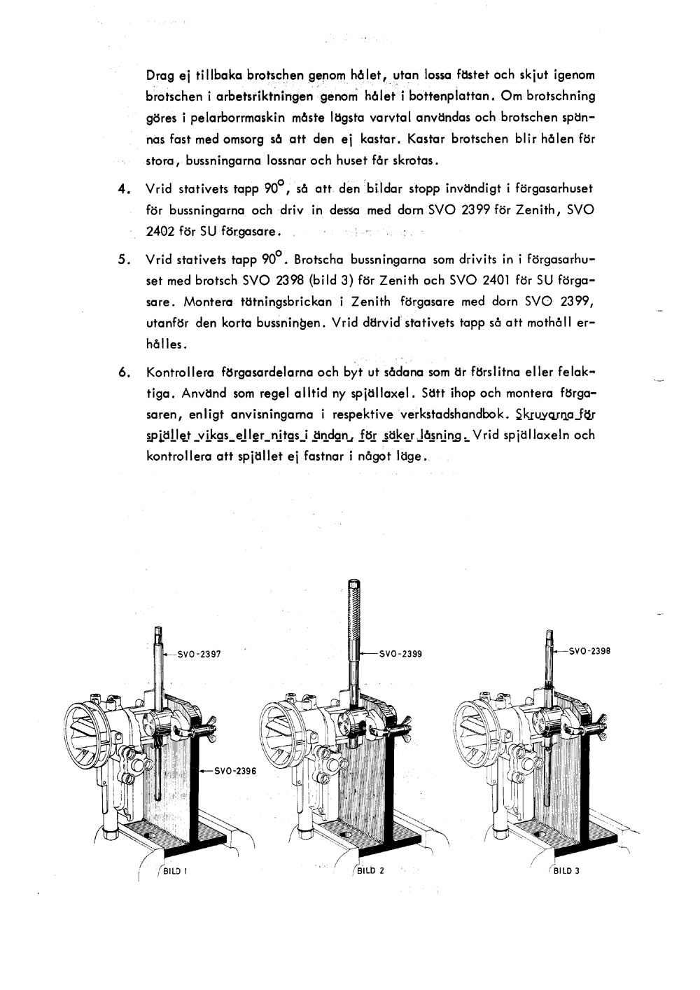 1050-280-V2 1960 Oktober renovering forgassare B16A, B16B, B16D