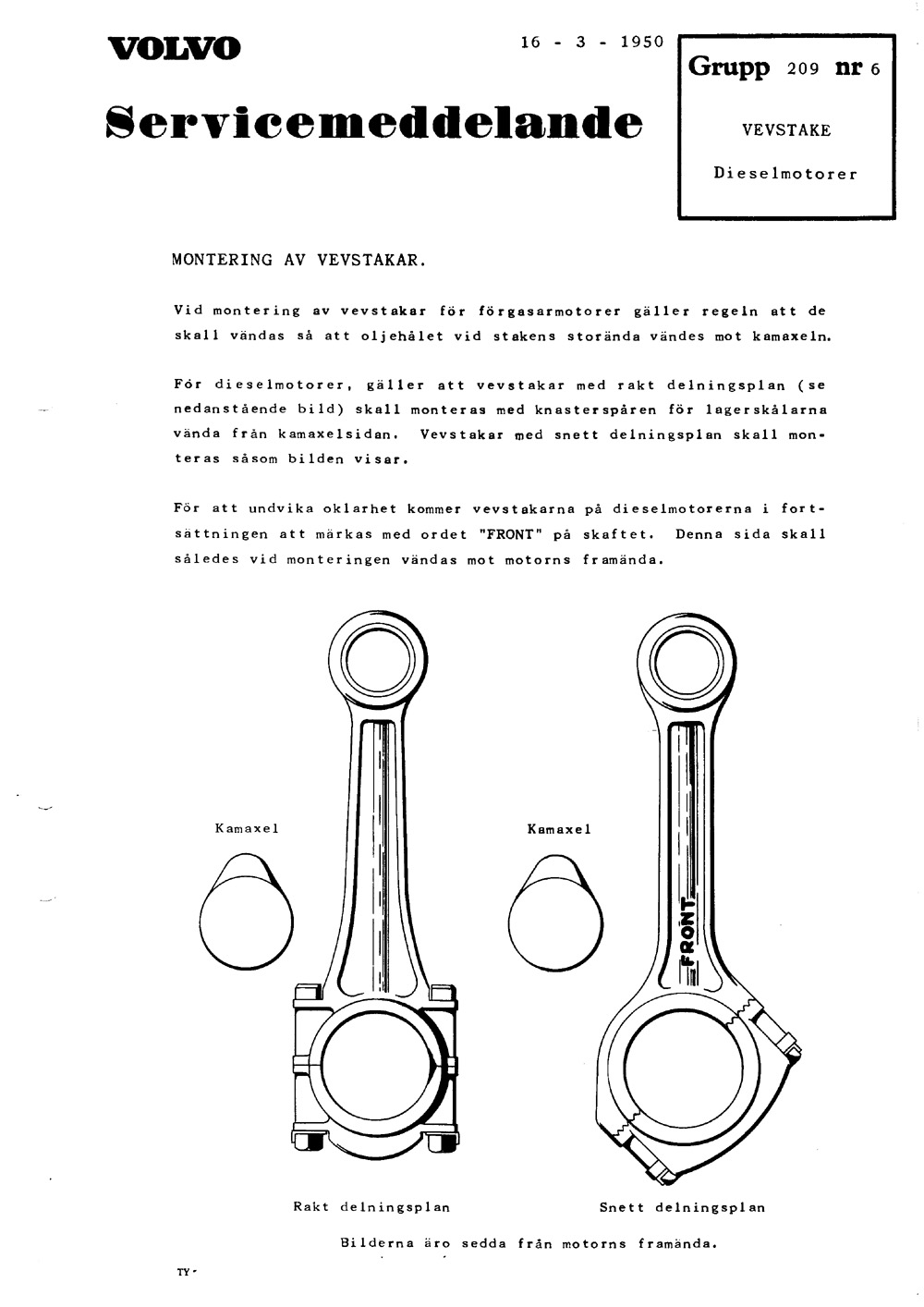 209-06 1950 Mars Vevstake Dieselmotorer