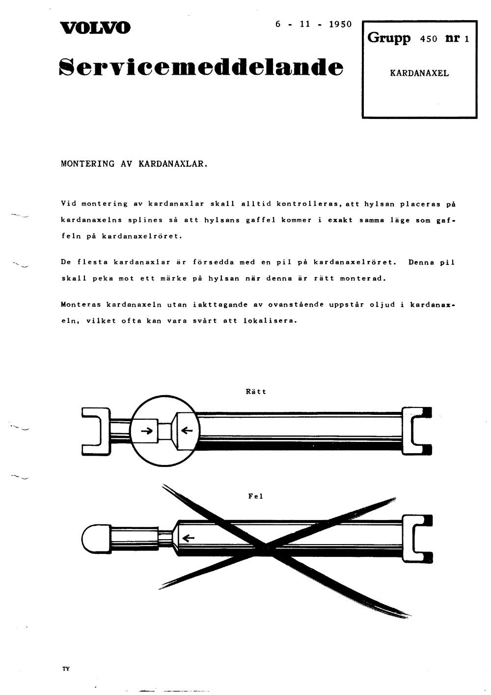 450-1 1950 November Kardanaxel