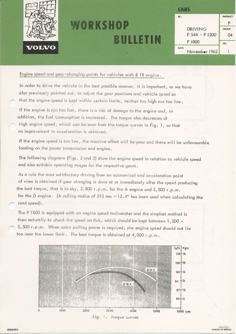 Verkstadsmeddelande/Work shop bulletins and Servicemeddelanden/Service bulletins for the following models: Volvo P1800, Volvo P1800S, Volvo P1800E, Volvo P1800ES, Volvo PV,Volvo PV 444, Volvo PV 544, Volvo Amazon, Volvo 120, Volvo 130, Volvo 220, Volvo 140 , Volvo 240, Volvo 164, Volvo 264 